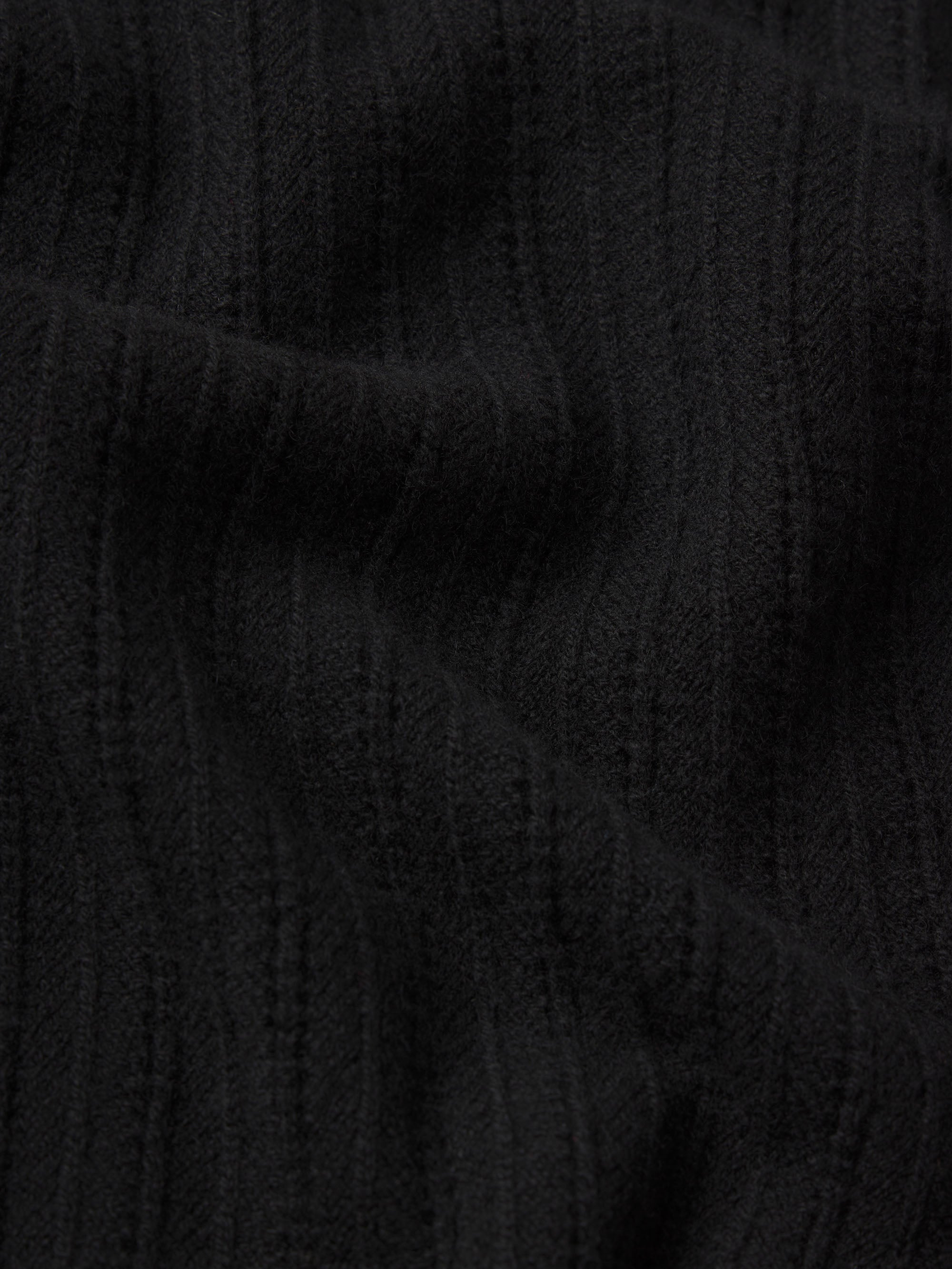 The Ladder Pointelle Sweater in Black - 7