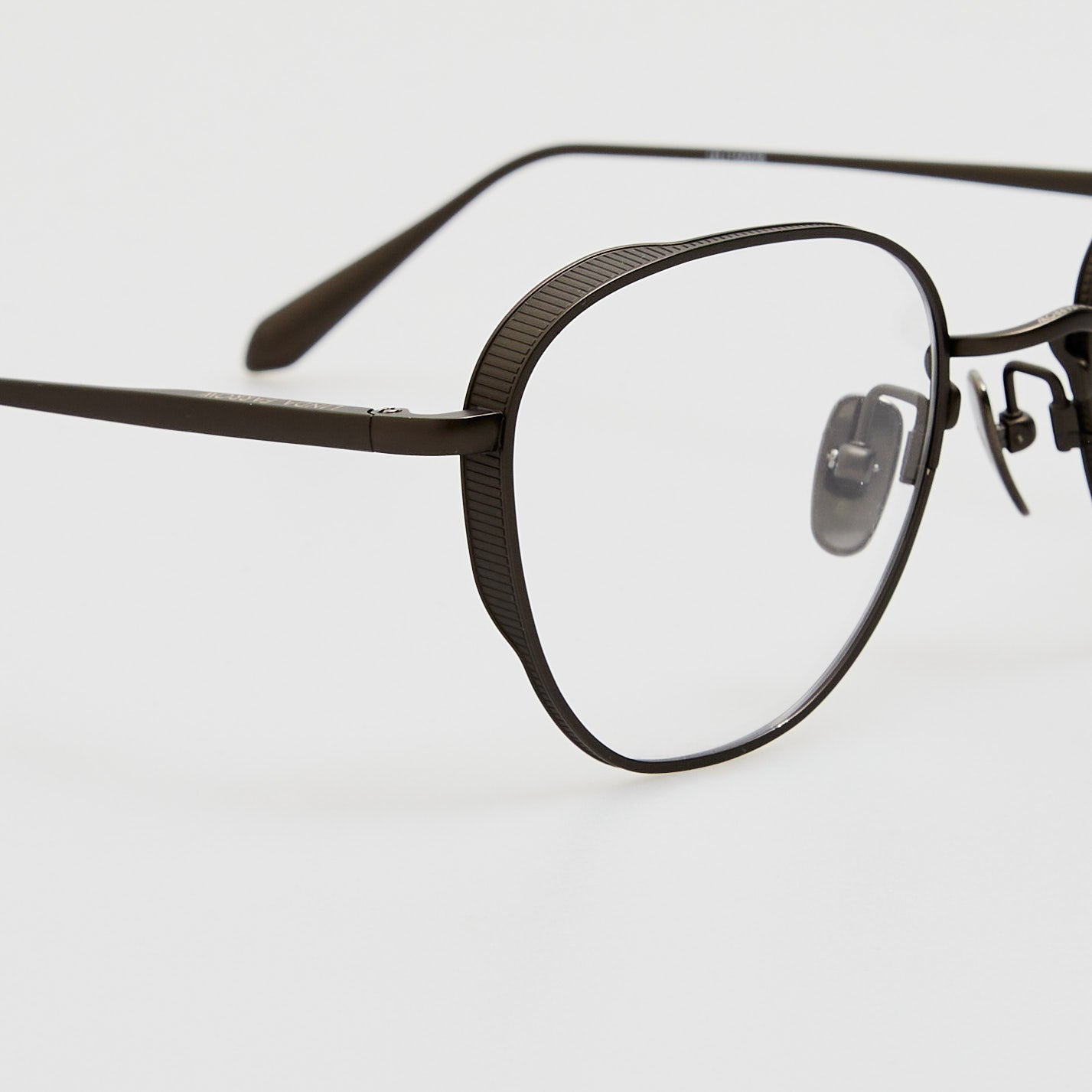 Hardy Oval Optical Frame in Matt Nickel - 4