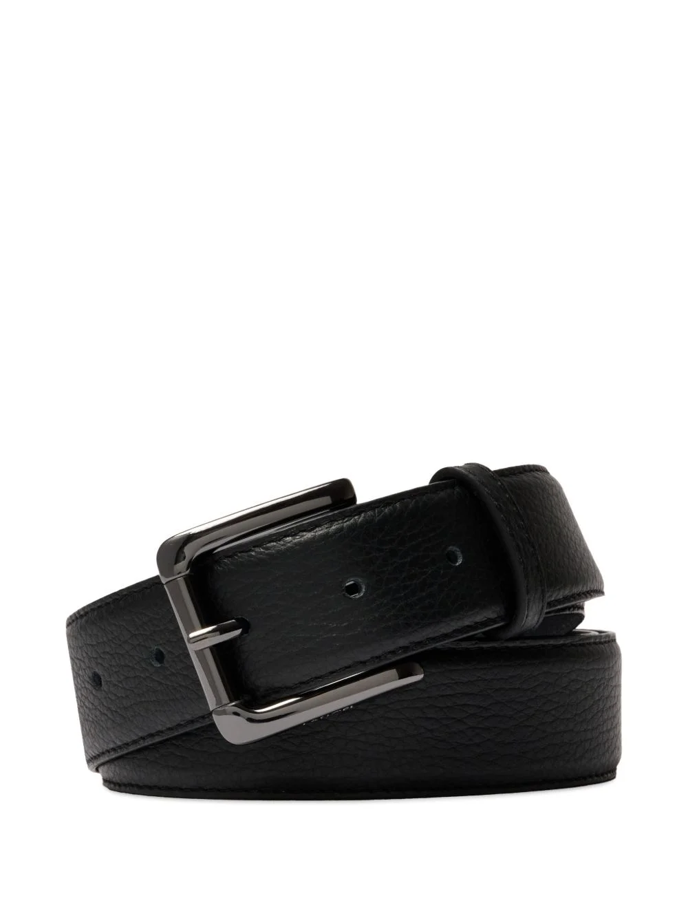 adjustable grained-leather belt - 1