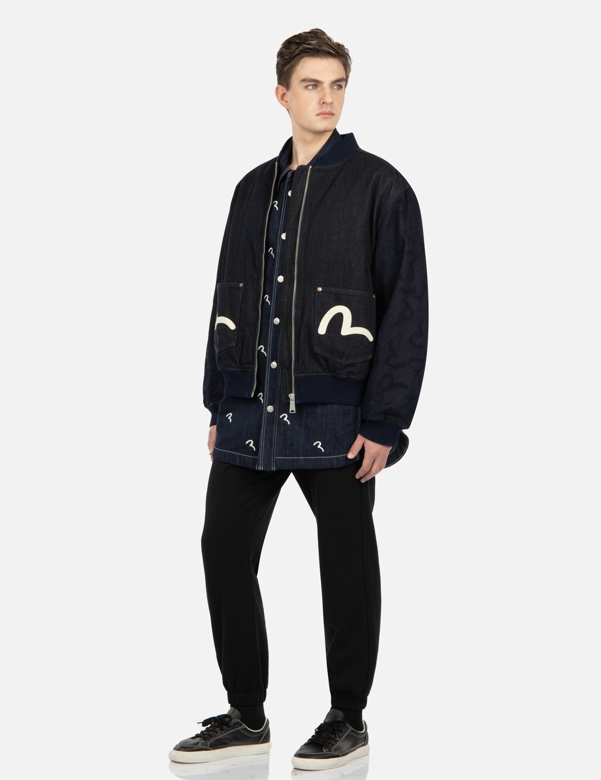 SEAGULL EMBROIDERY SWEATPANTS - 3