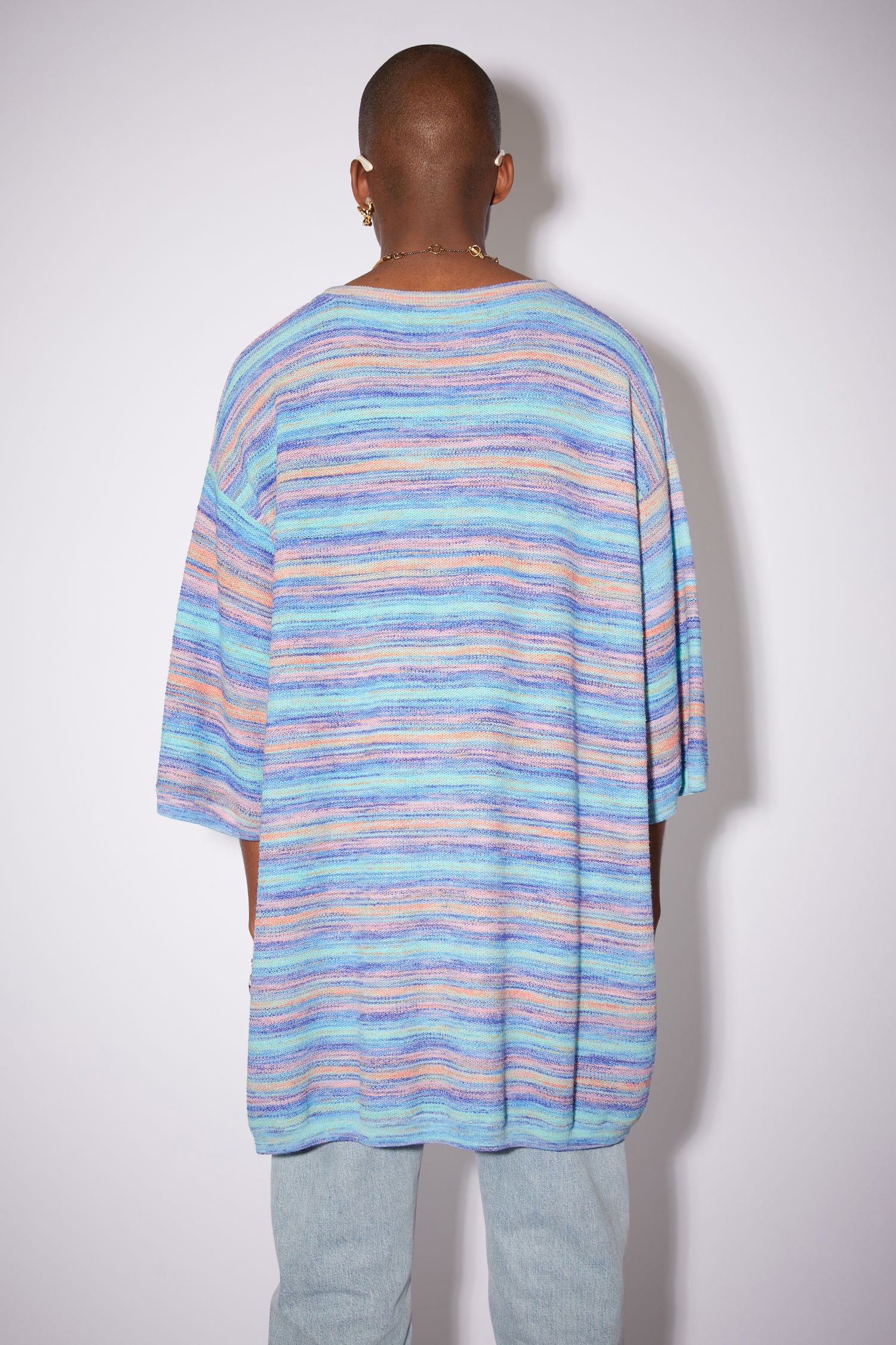 Striped t-shirt - Cornflower blue/multi - 3