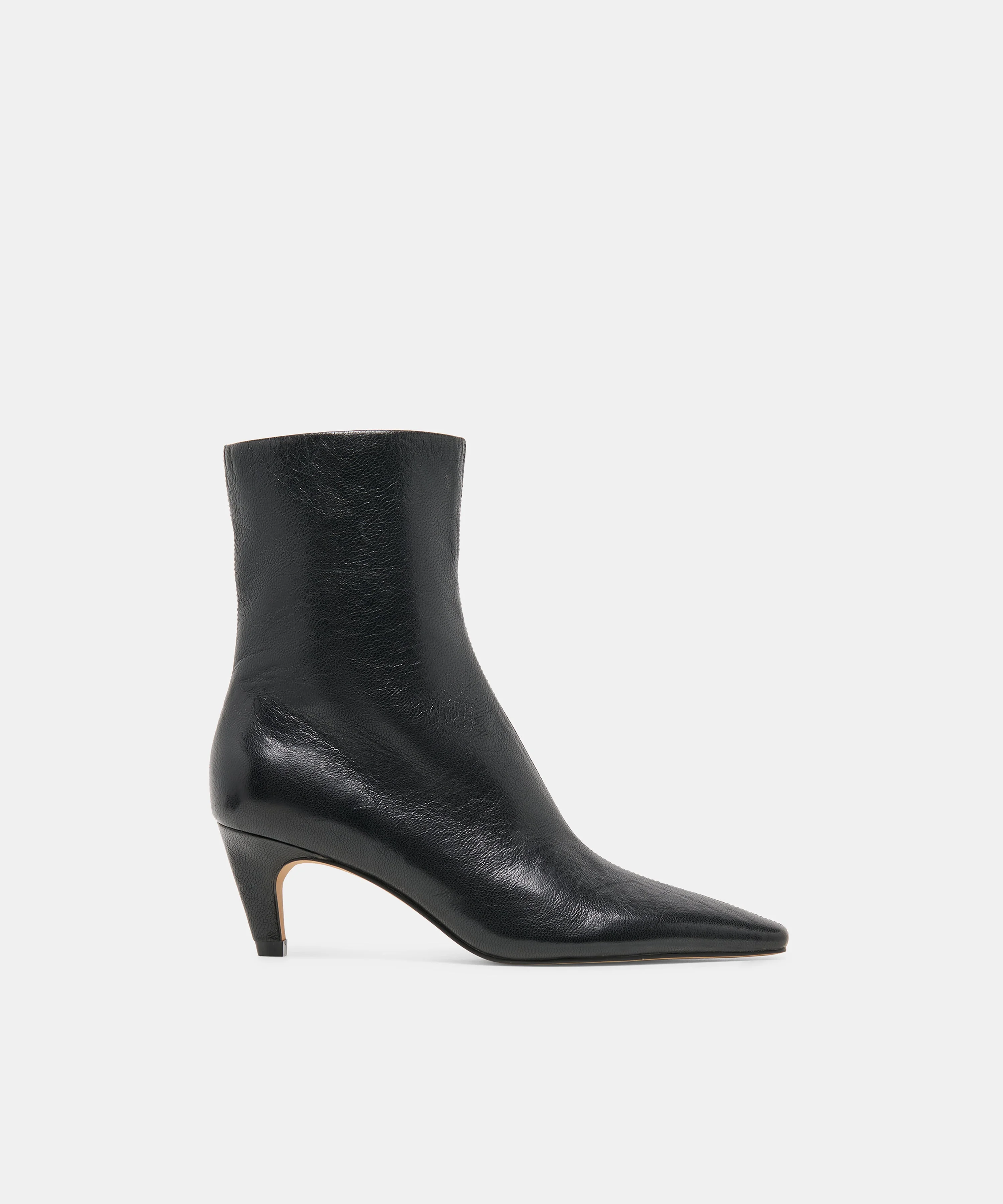 KARLIE BOOTIES BLACK LEATHER - 1