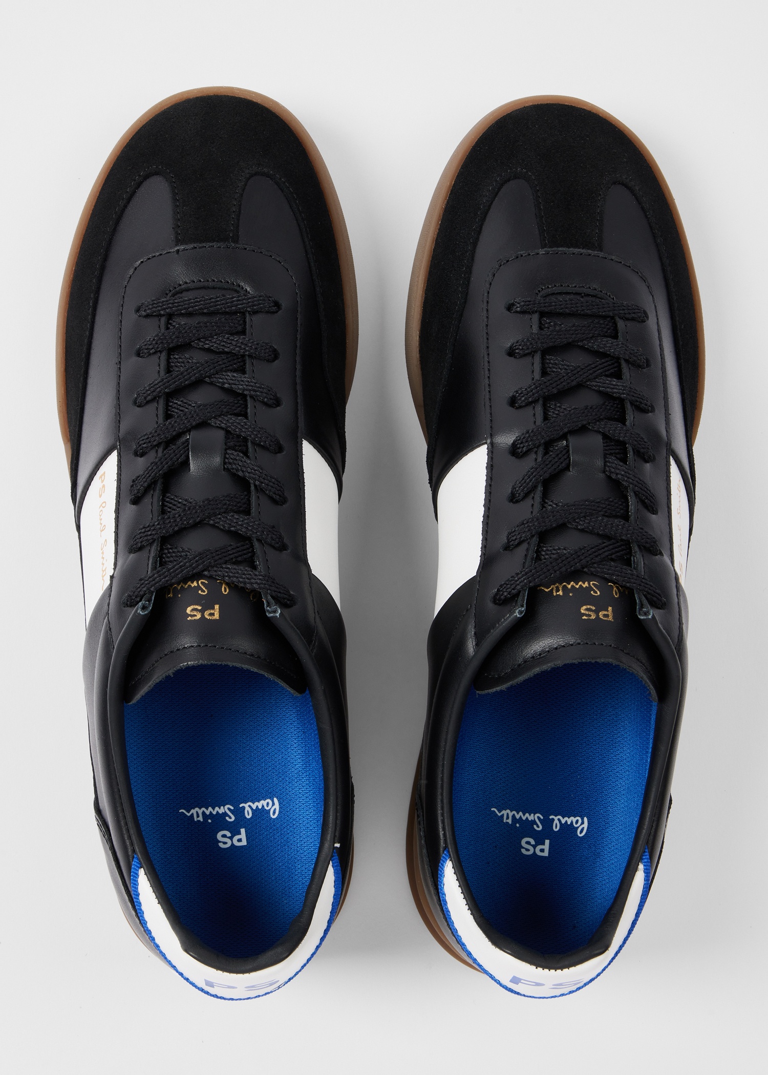 Black and White 'Dover' Panel Sneakers - 5
