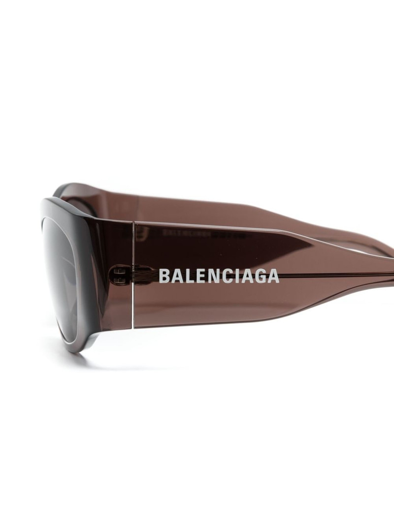 transparent geometric-frame sunglasses 3