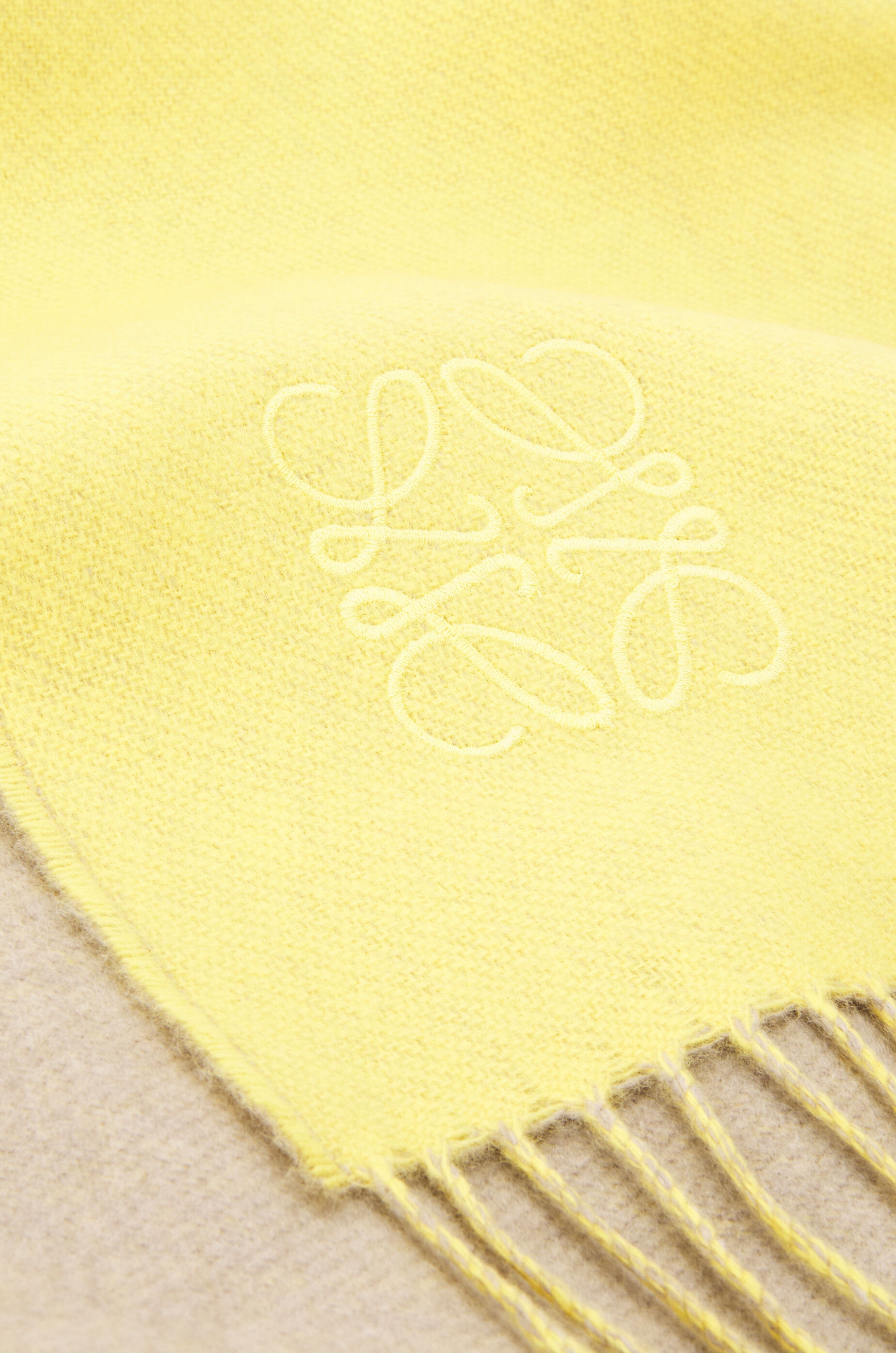 Bicolour scarf in wool and cashmere - 5