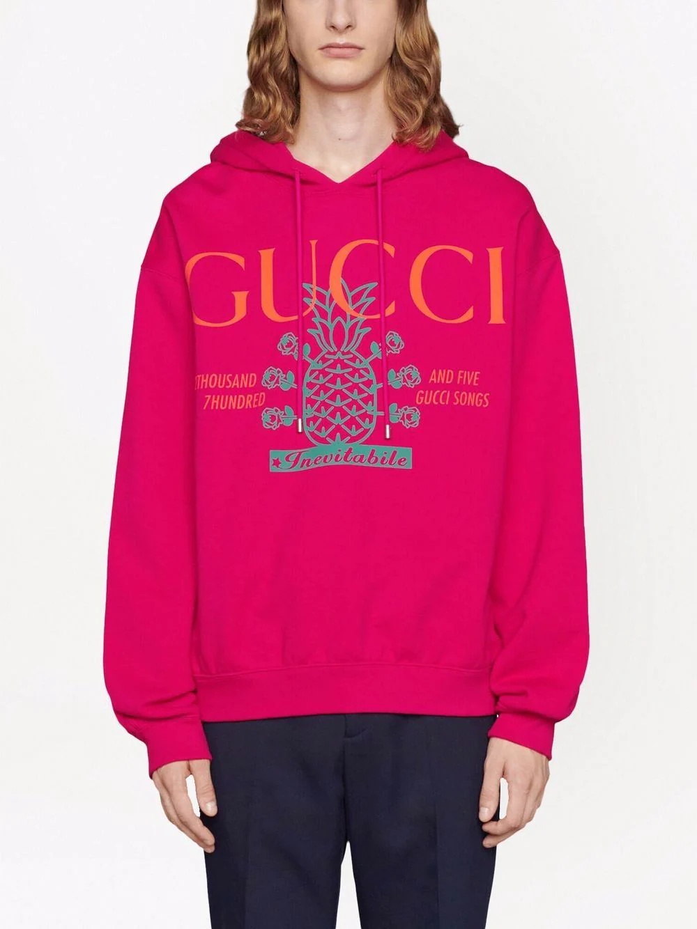 slogan-print hoodie - 3