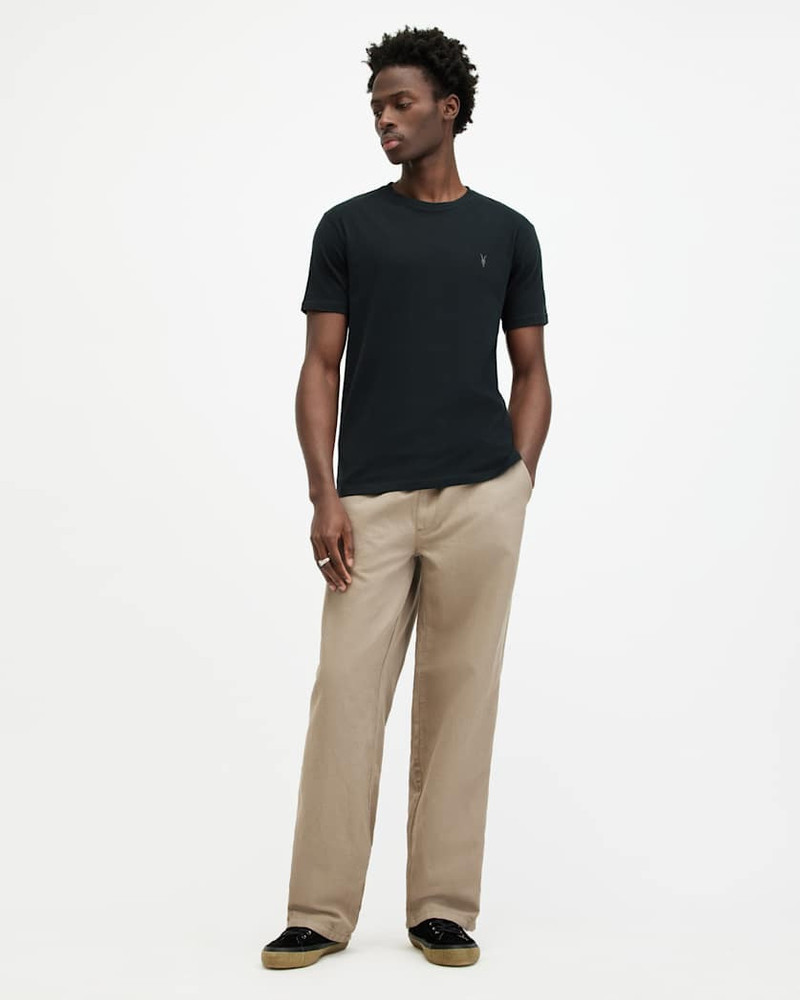 BRACE BRUSHED COTTON CREW NECK T-SHIRT 4