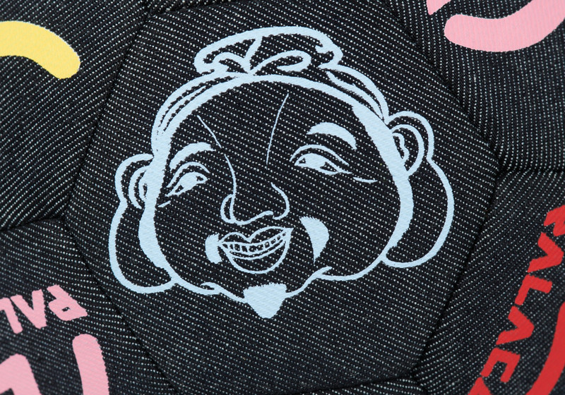 PALACE EVISU DENIM FOOTBALL INDIGO RAW 3