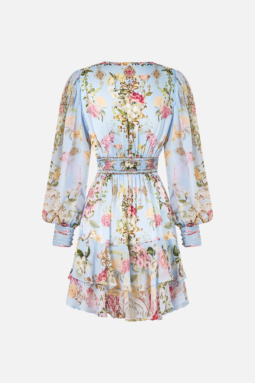 BUTTON FRONT FRILL DRESS - 8