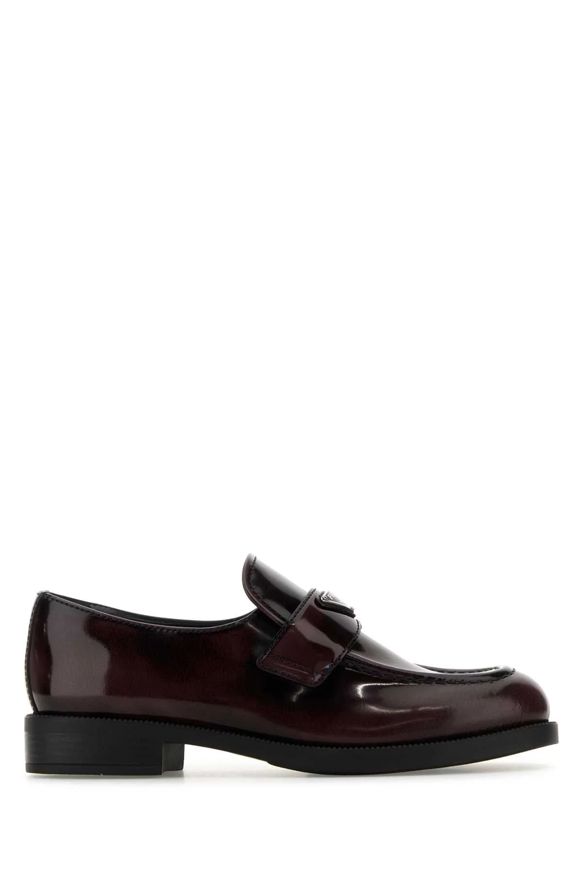 Prada Women Grape Leather Loafers - 1