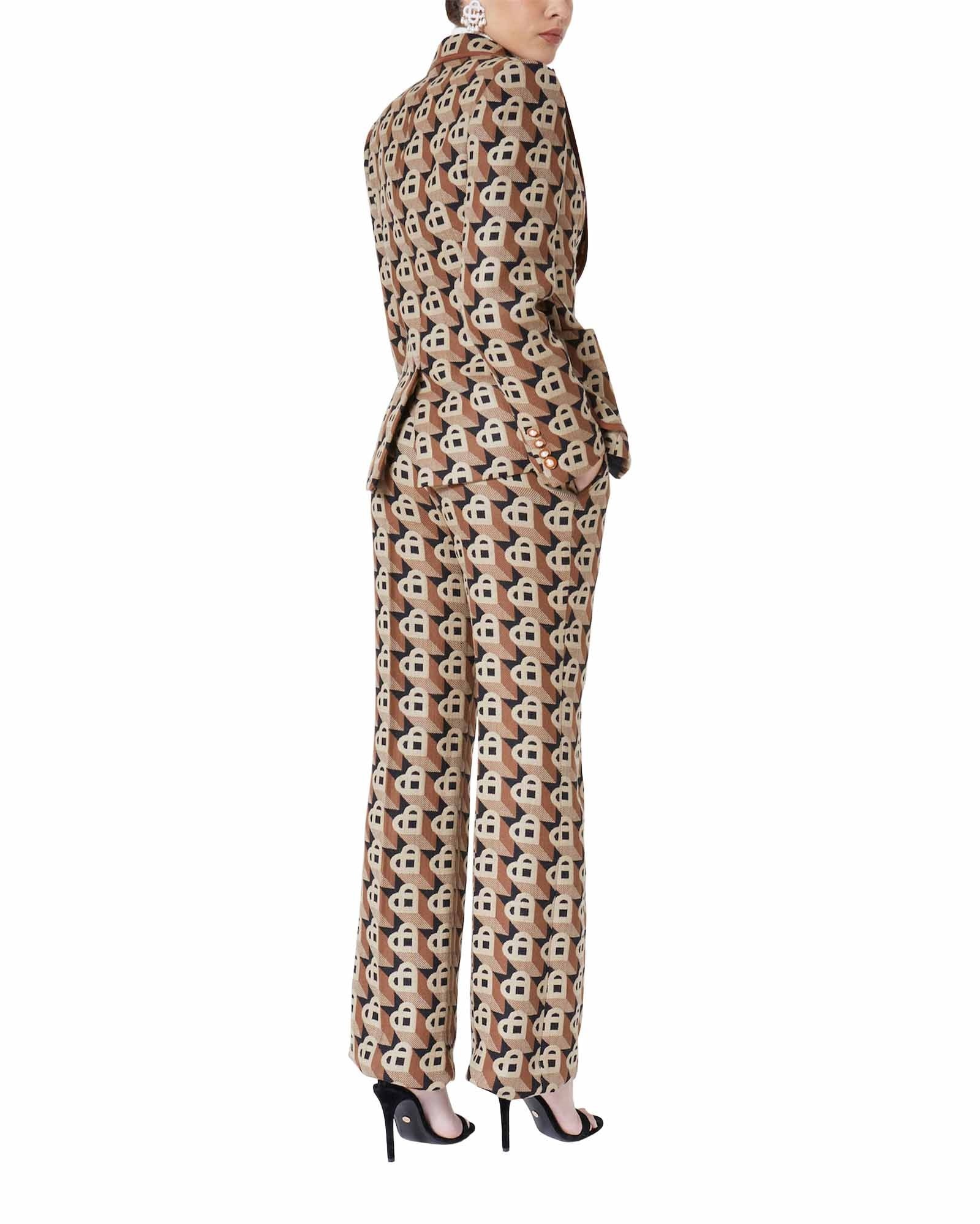 Heart Jacquard Trousers - 5