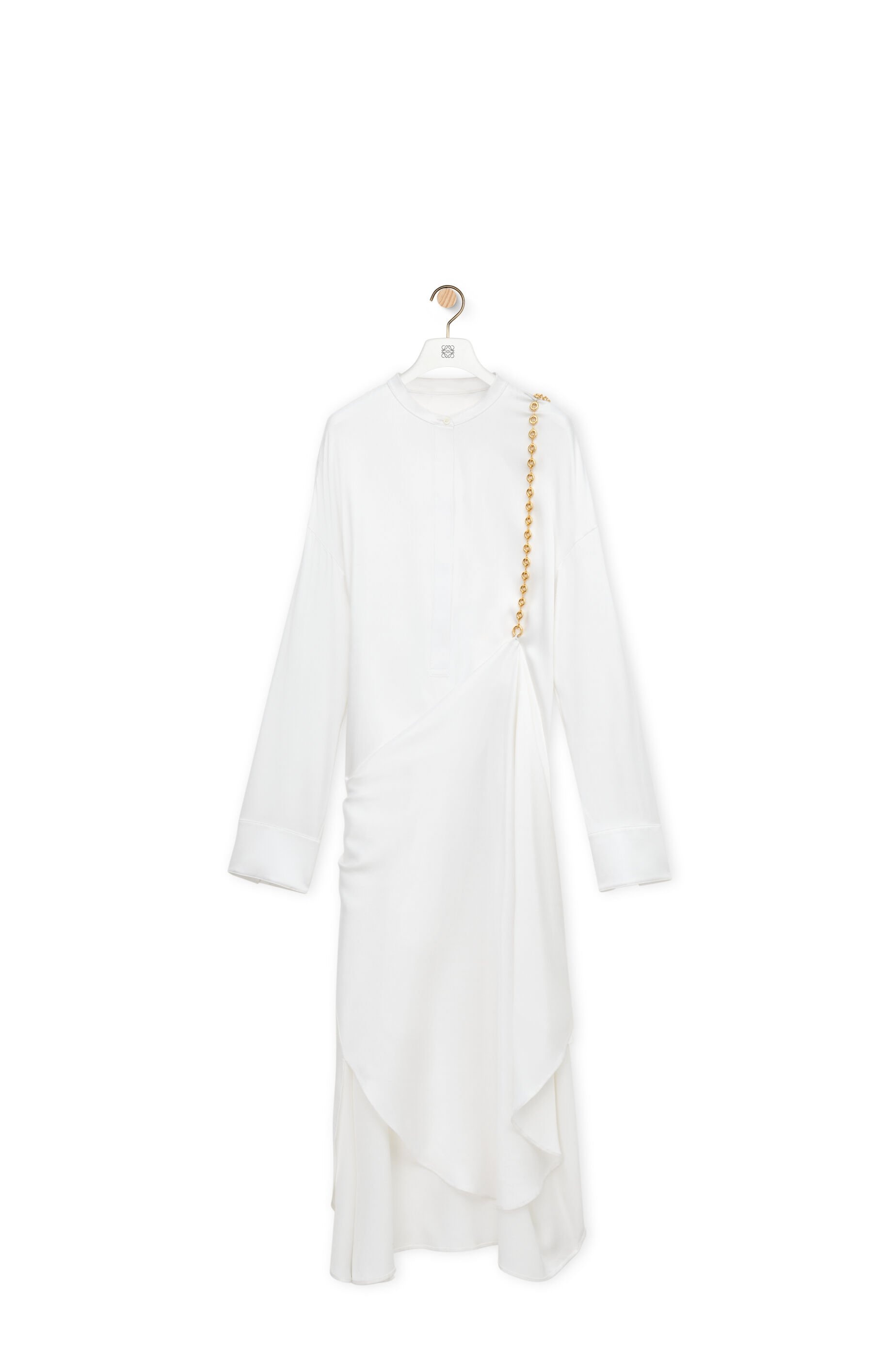 Chain shirt dress in silk - 1