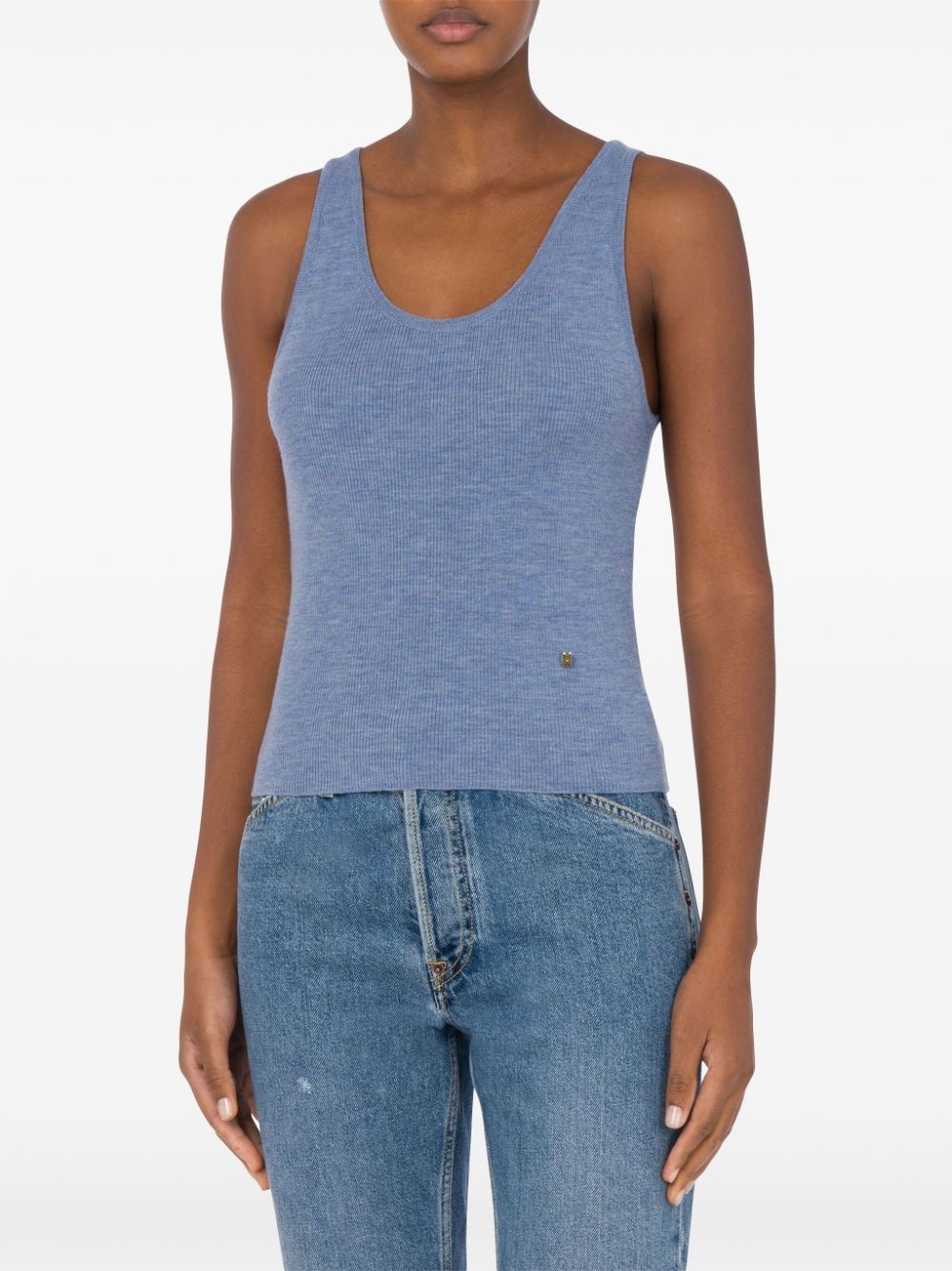 fine-ribbed top - 2