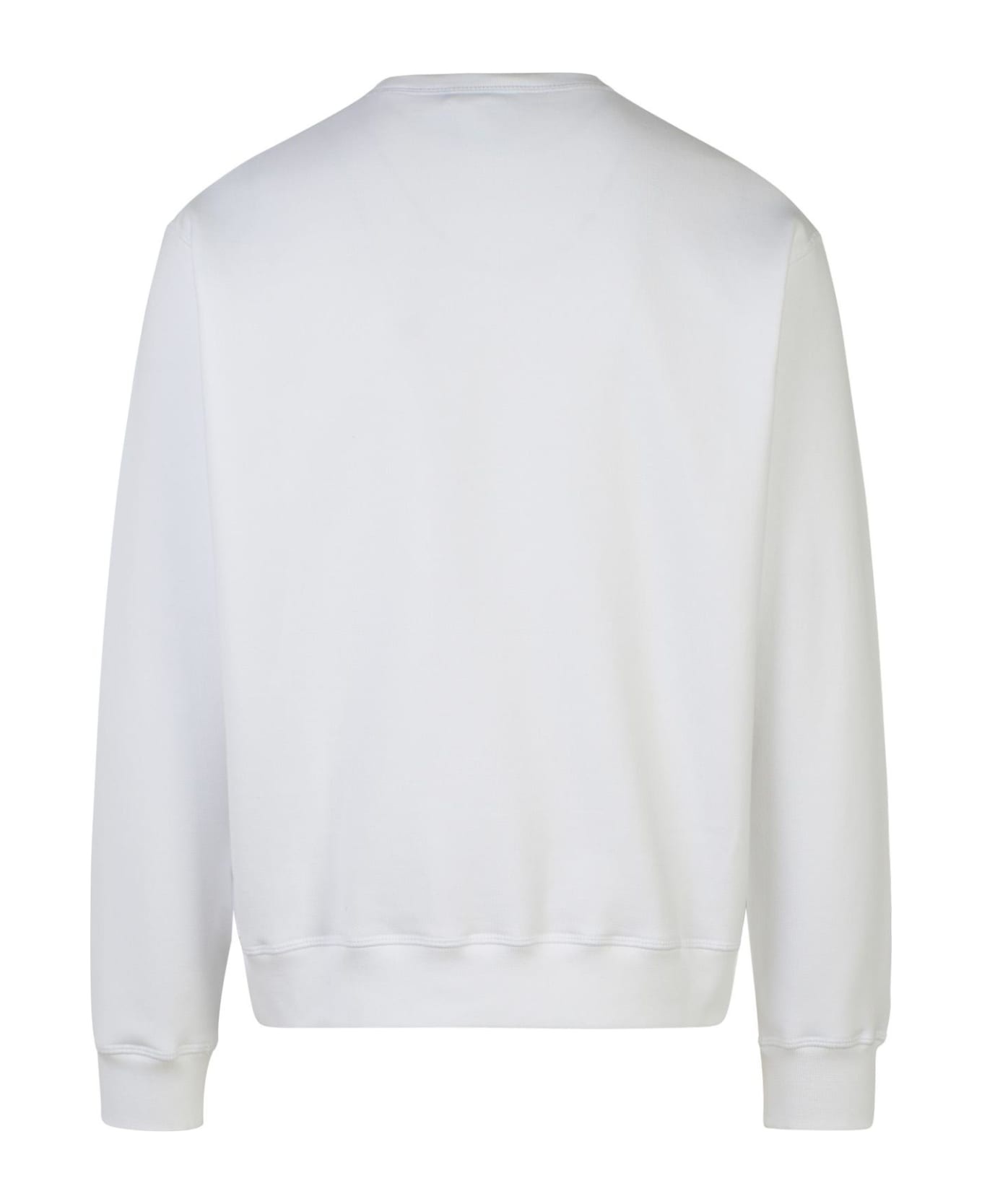 White Cotton Sweatshirt - 3