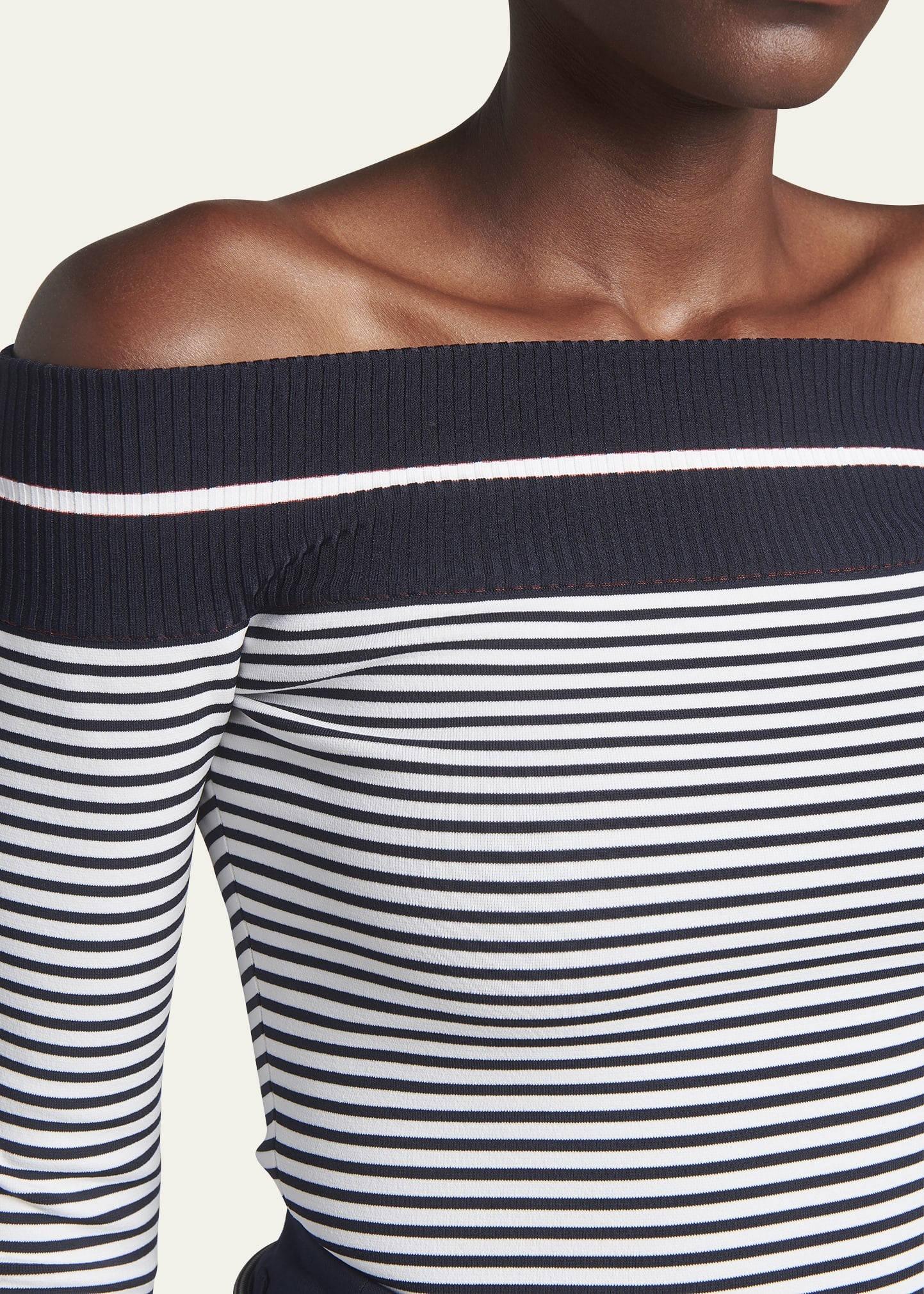 Striped Off-The-Shoulder Top - 5