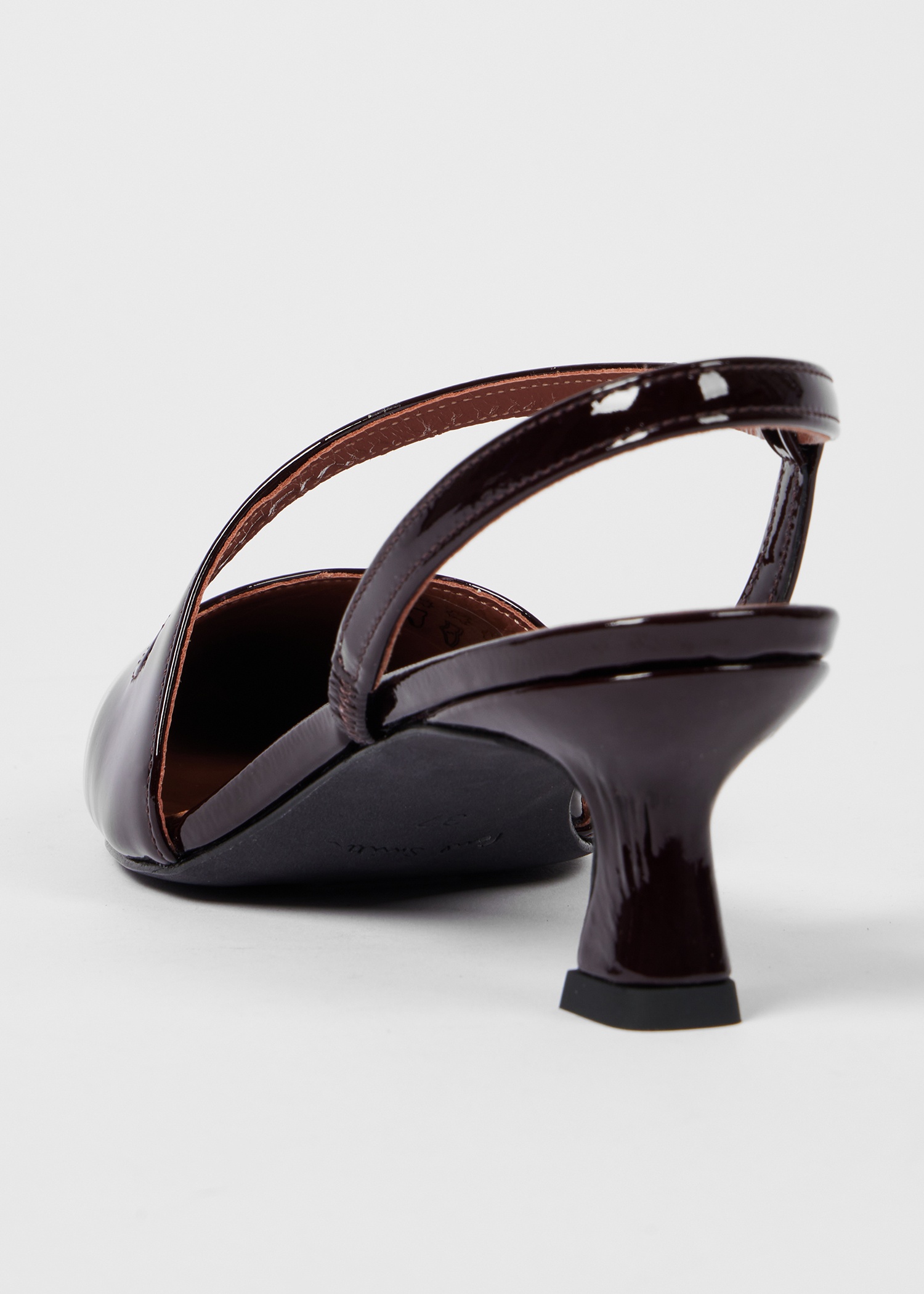 Women's Burgundy 'Cloudy' Patent Leather Heels - 4