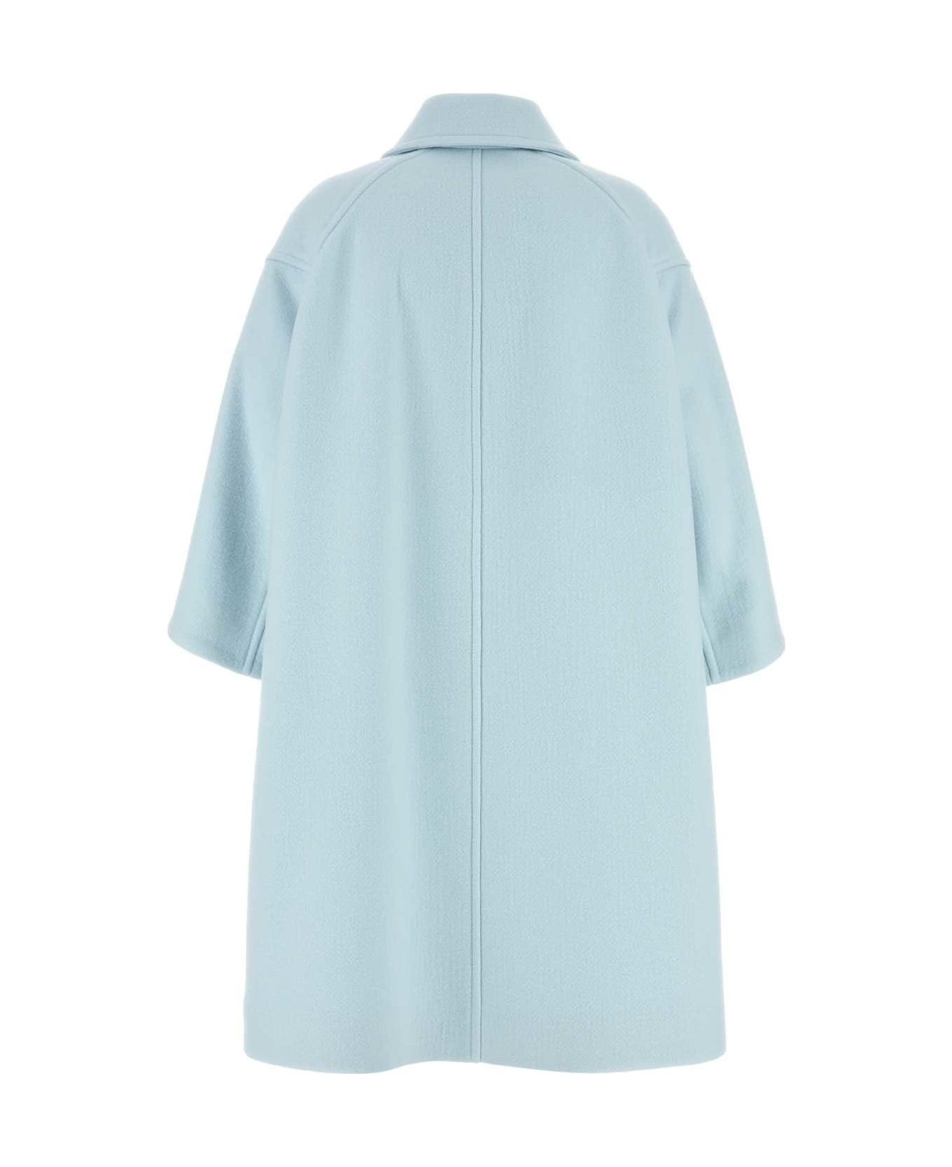 Light Blue Cashmere Coat - 2