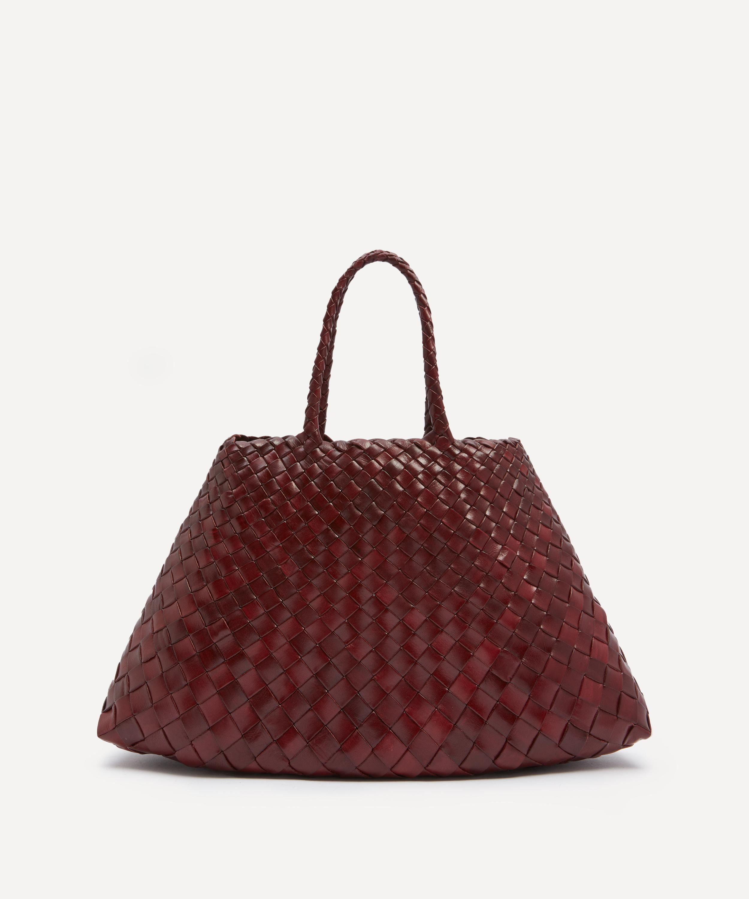Small Santa Croce Woven Leather Tote Bag - 4
