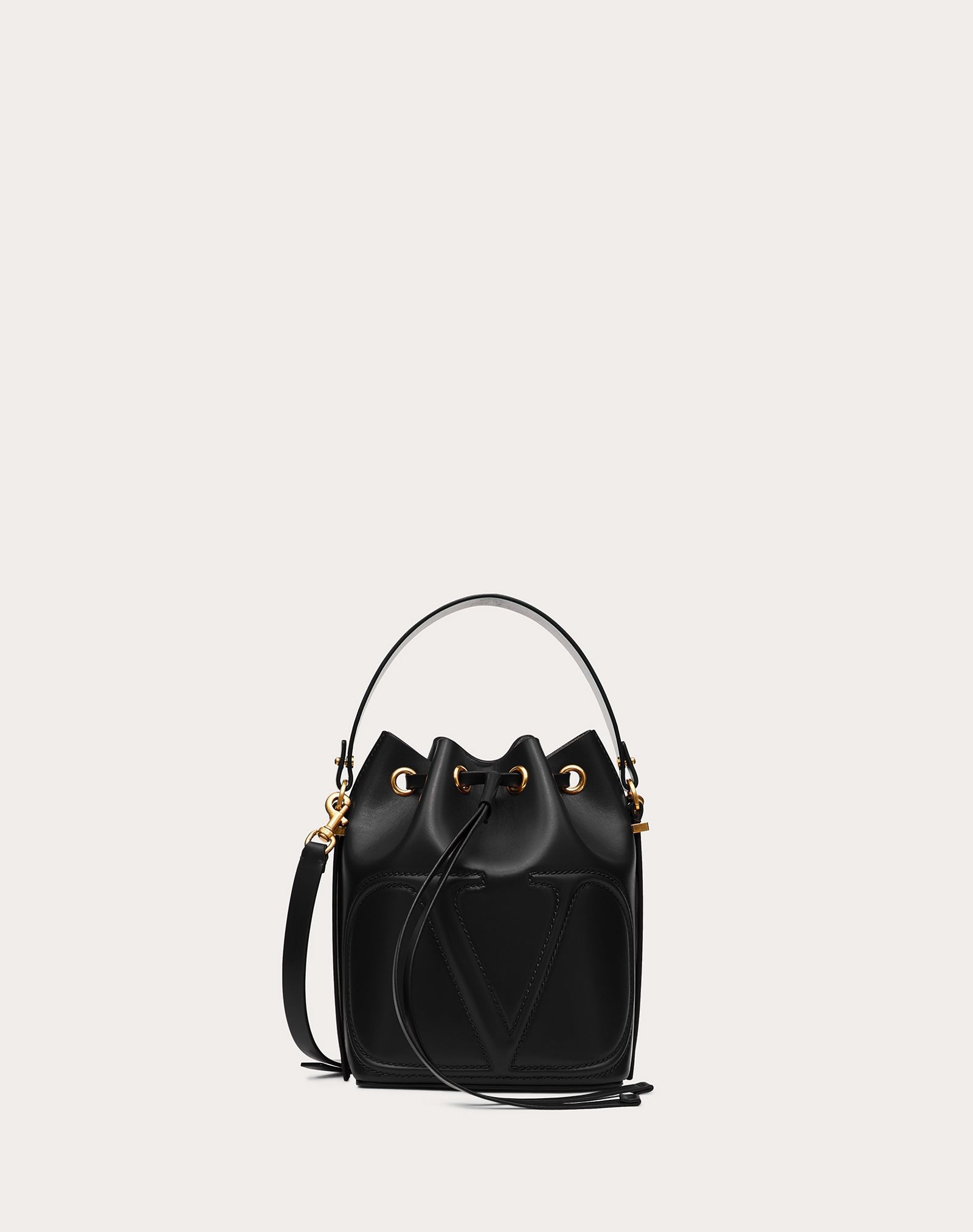 VLogo Walk Calfskin Bucket Bag - 1