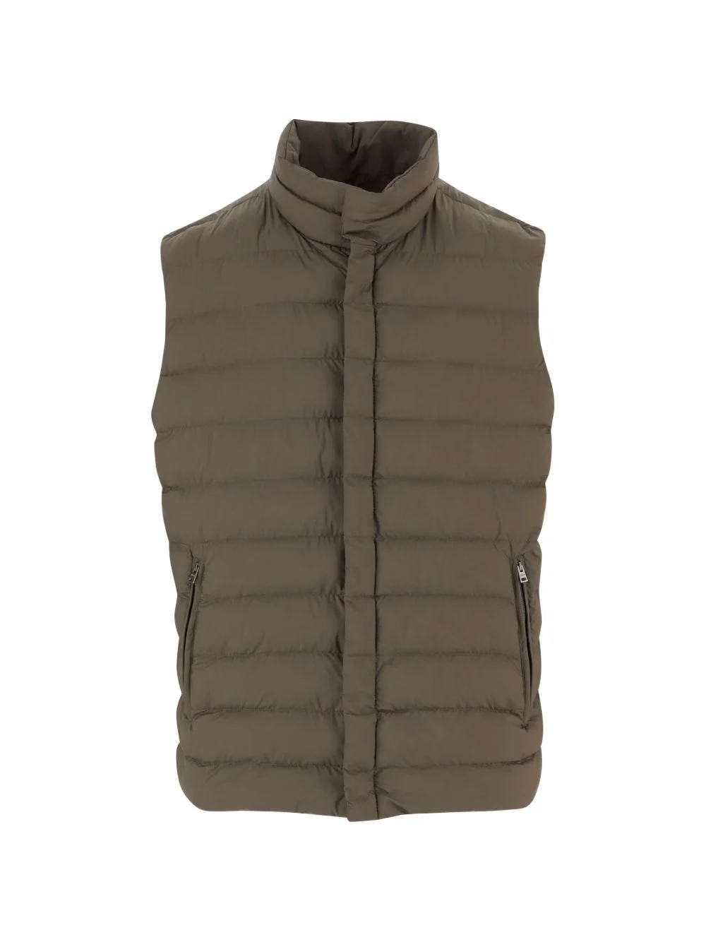 high-neck padded gilet - 1