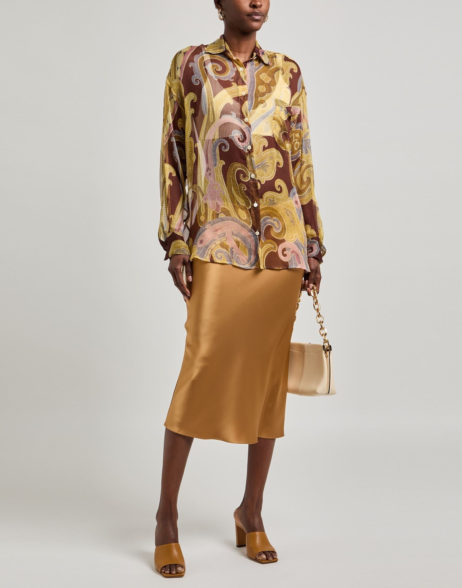 Brown Women's Patterned Shirts & Blouses - 2