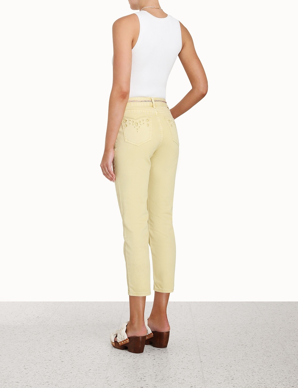 CLOVER SCALLOP STOVEPIPE JEAN - 4