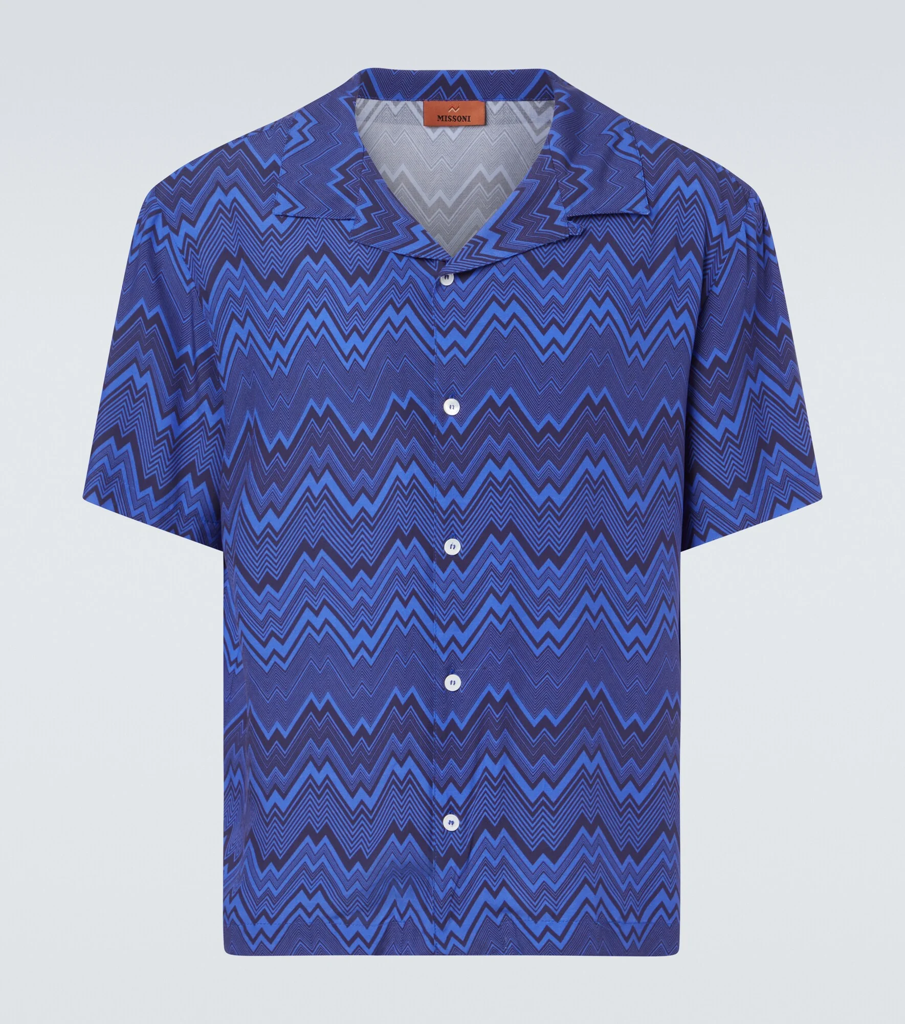 Zigzag bowling shirt - 1