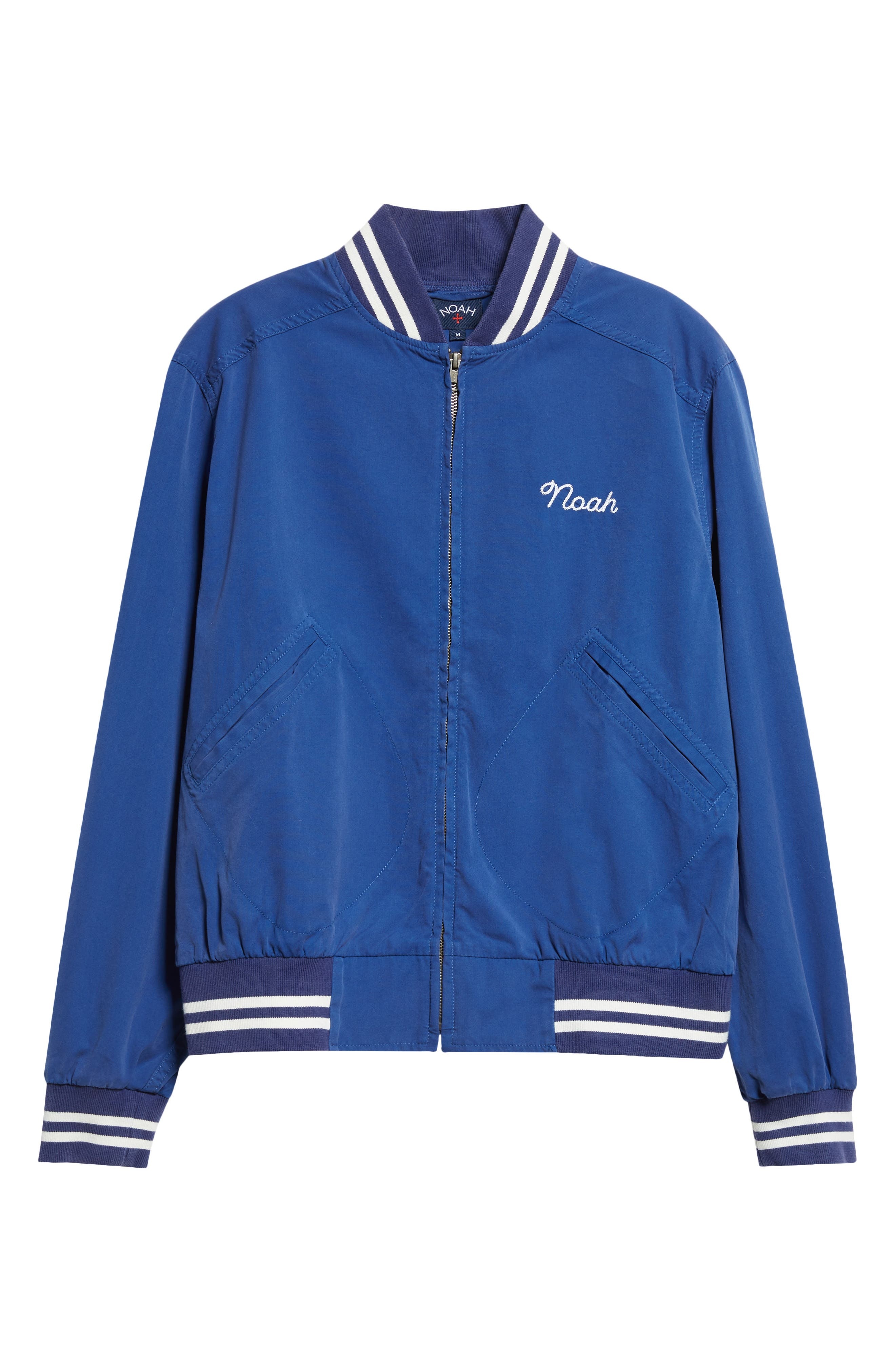 Noah Cotton Varsity Jacket in Royal at Nordstrom - 7
