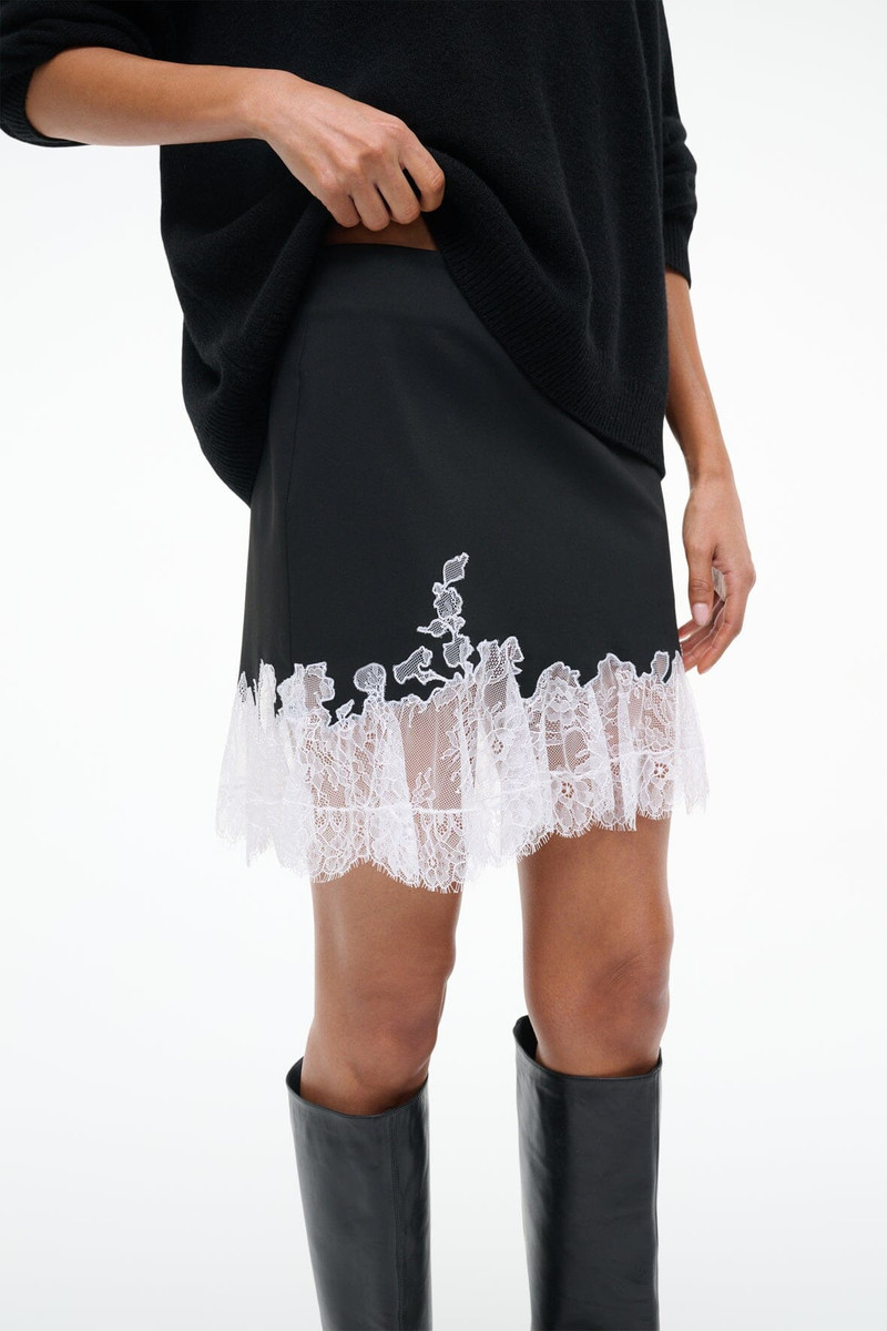 STAUD NADIA MINI SKIRT BLACK 3