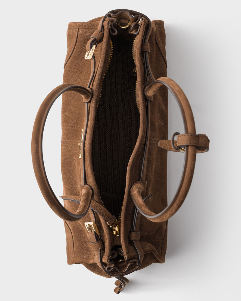 Prada Bonnie medium nubuck leather handbag 5