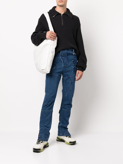 Xander Zhou panelled skinny trousers outlook