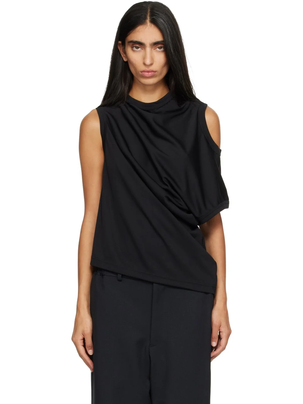 Black Asymmetrical Top - 1