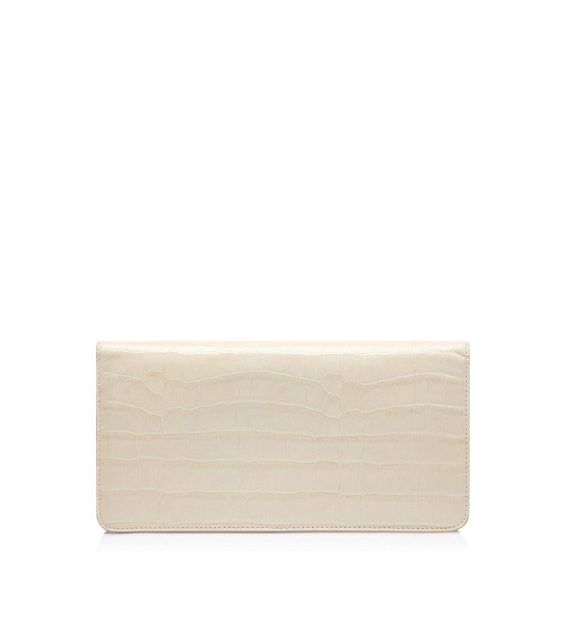 PRINTED CROC LEATHER WHITNEY E/W SHOULDER BAG 3