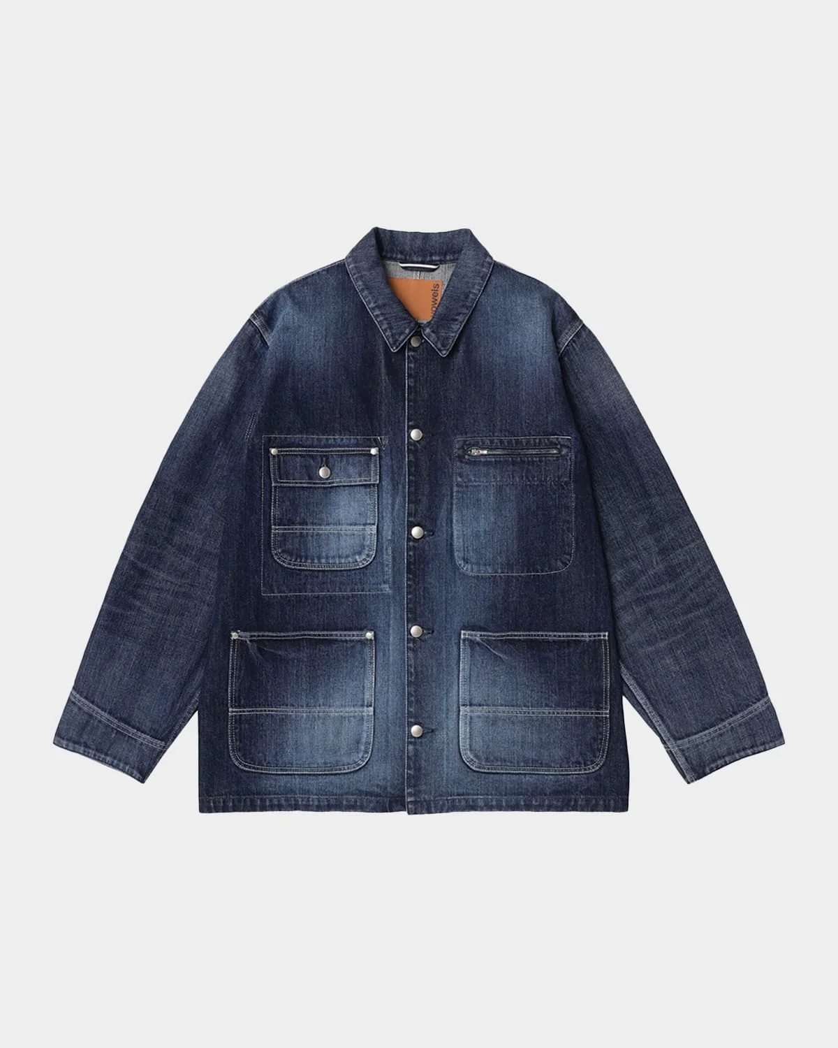 Men's Oversized Denim Chore Jacket - 1