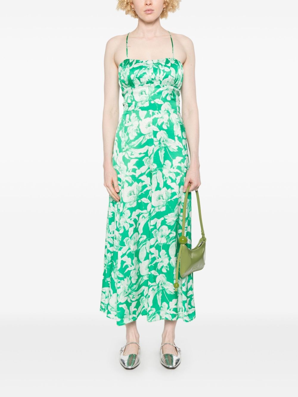 floral-print midi dress - 2