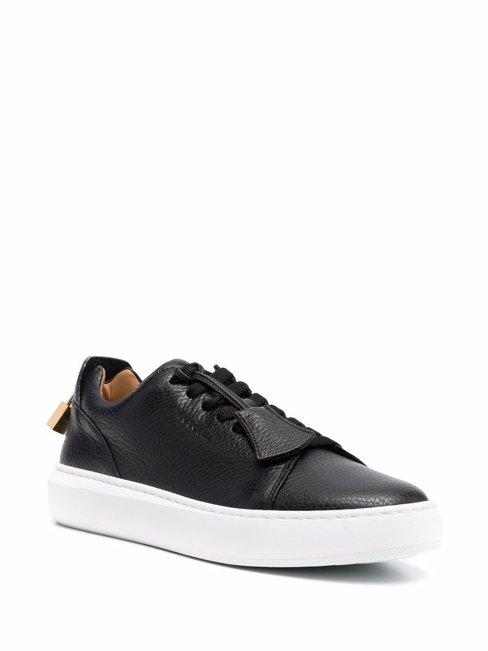 padlock-detail low top sneakers - 2