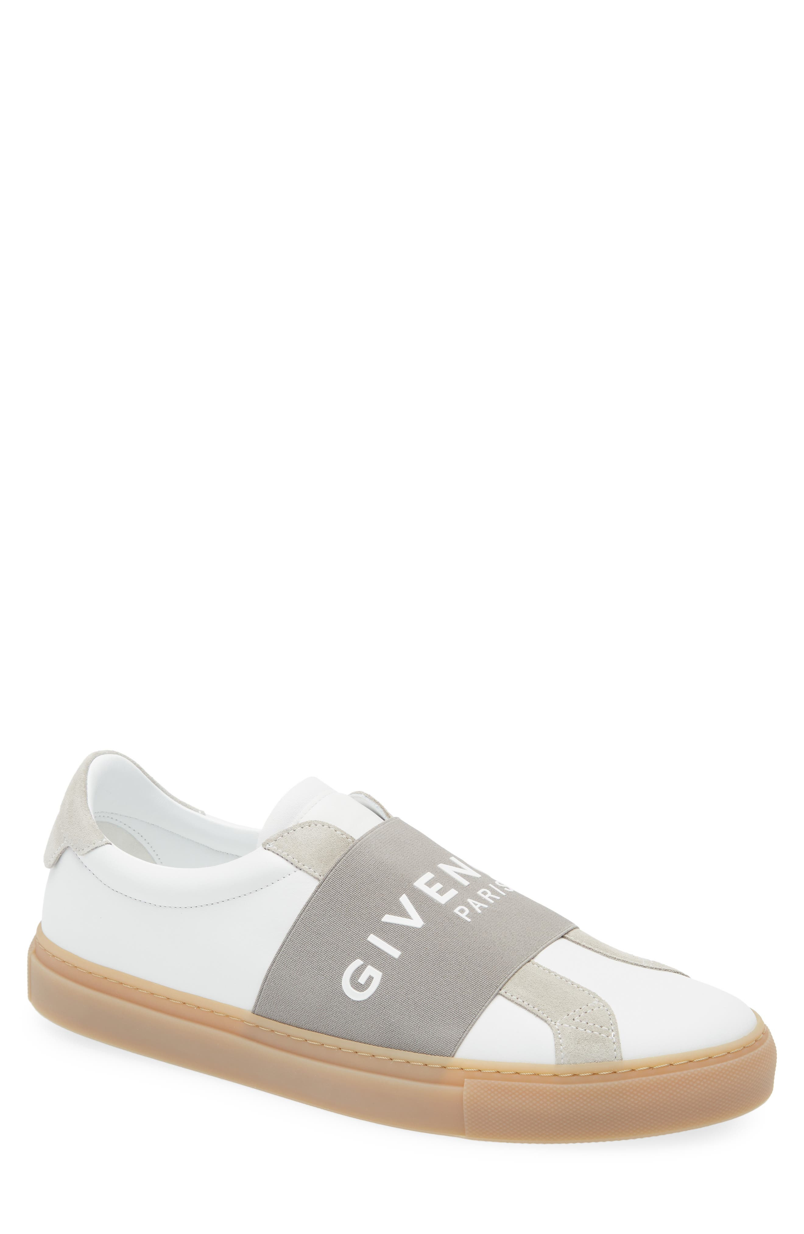 Givenchy Low Top Slip-On Sneaker in White/Grey at Nordstrom - 1