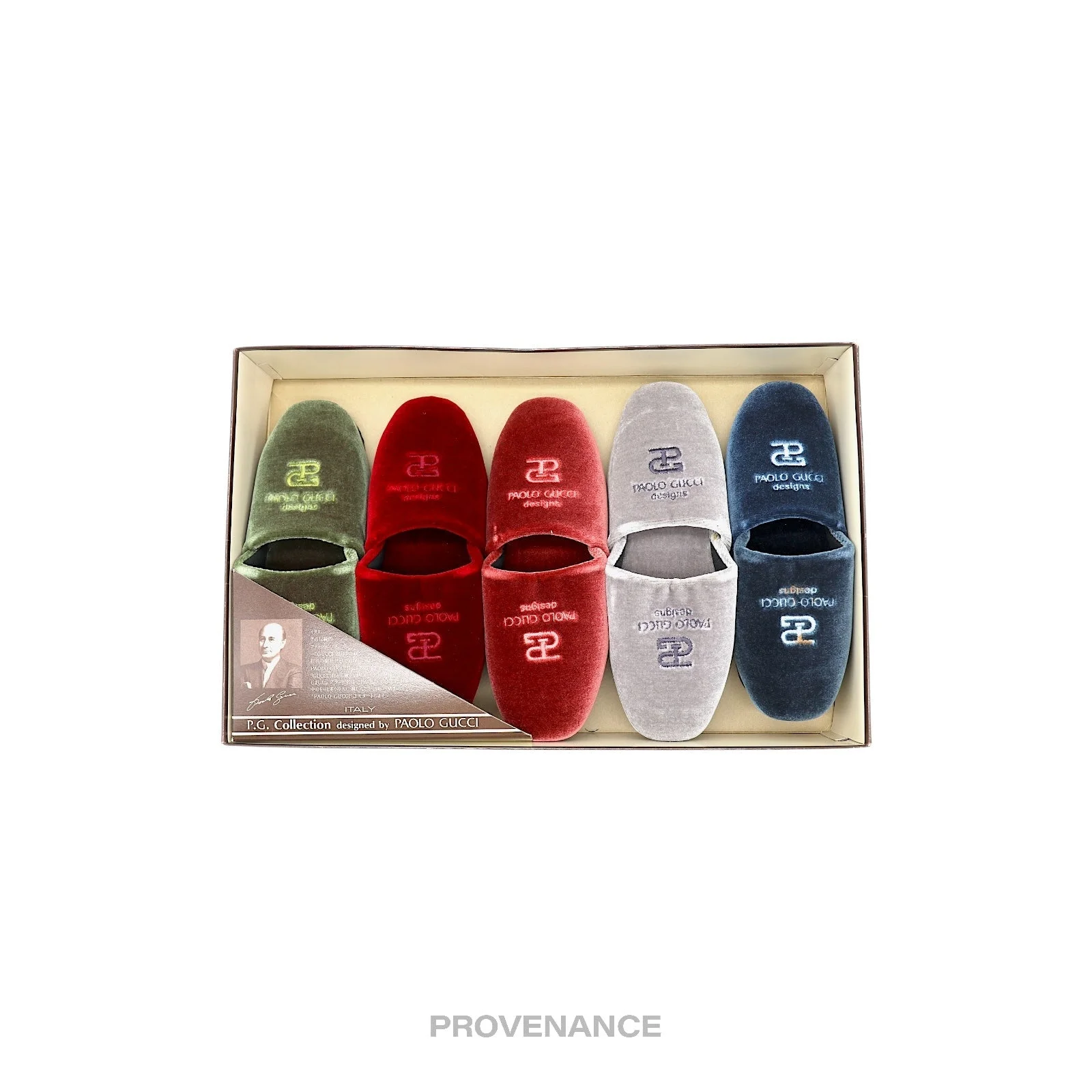 Paolo Gucci Logo 5 Slipper Box Set - Multicolor - 1