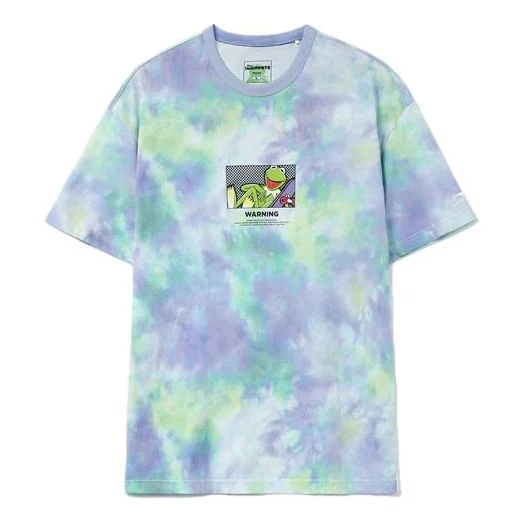 Li-Ning x Disney Muppets Tie Dye Graphic T-shirt 'Blue Purple Green' AHSR841-1 - 1