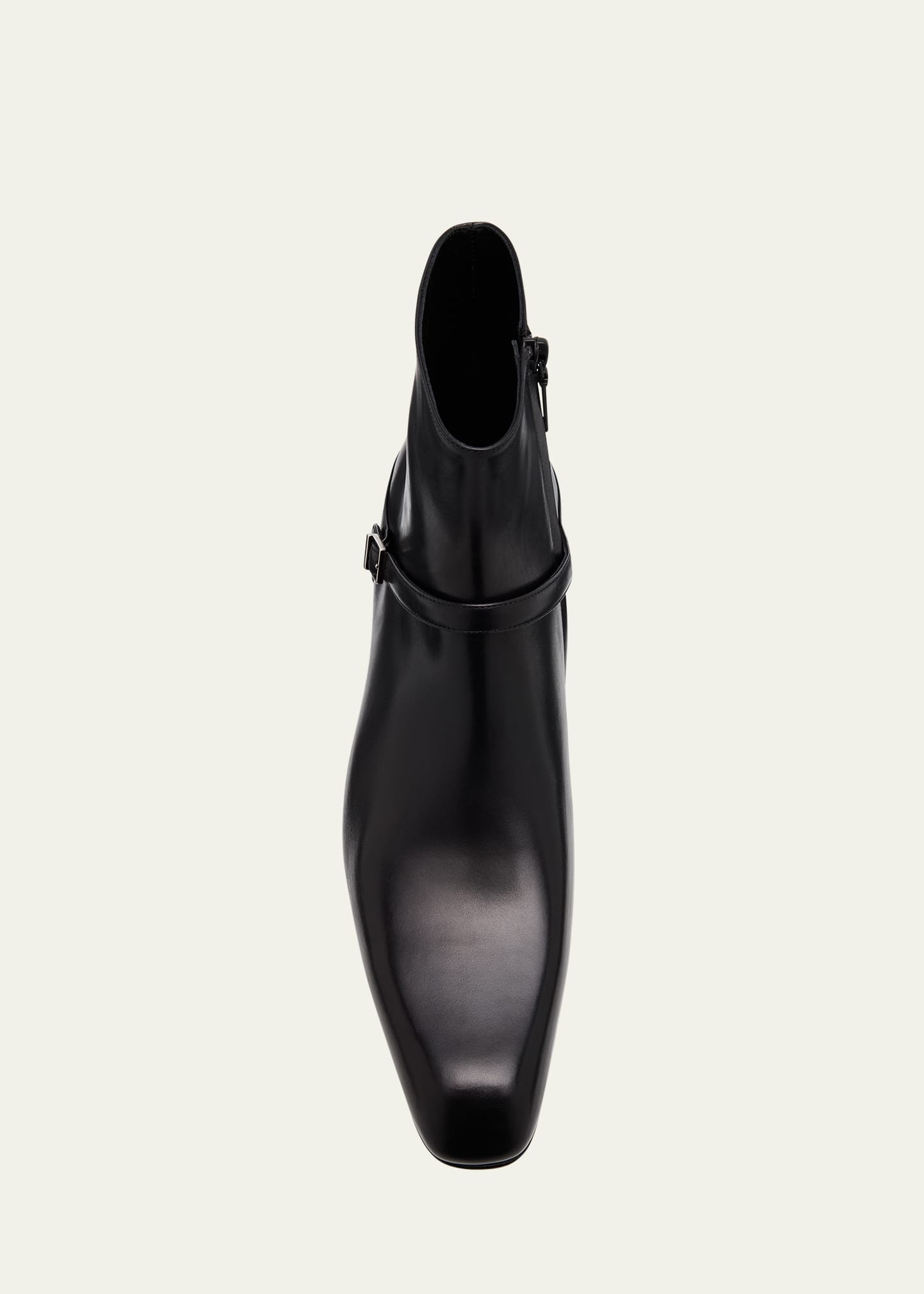 Men's Augustin Leather Zip Ankle Boots - 5
