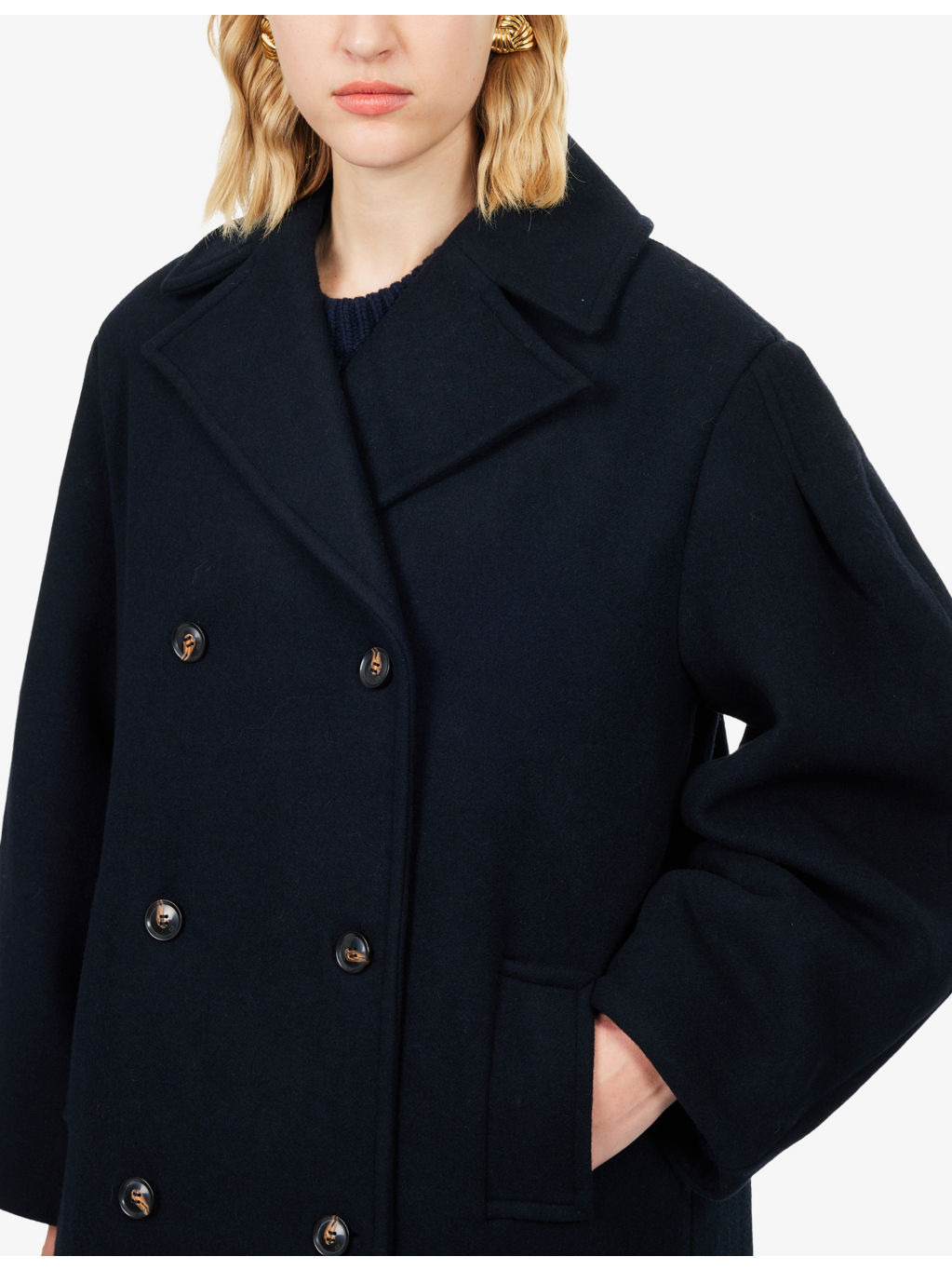 Double-Breasted Notched-Lapel Wool-Cashmere Coat - 5