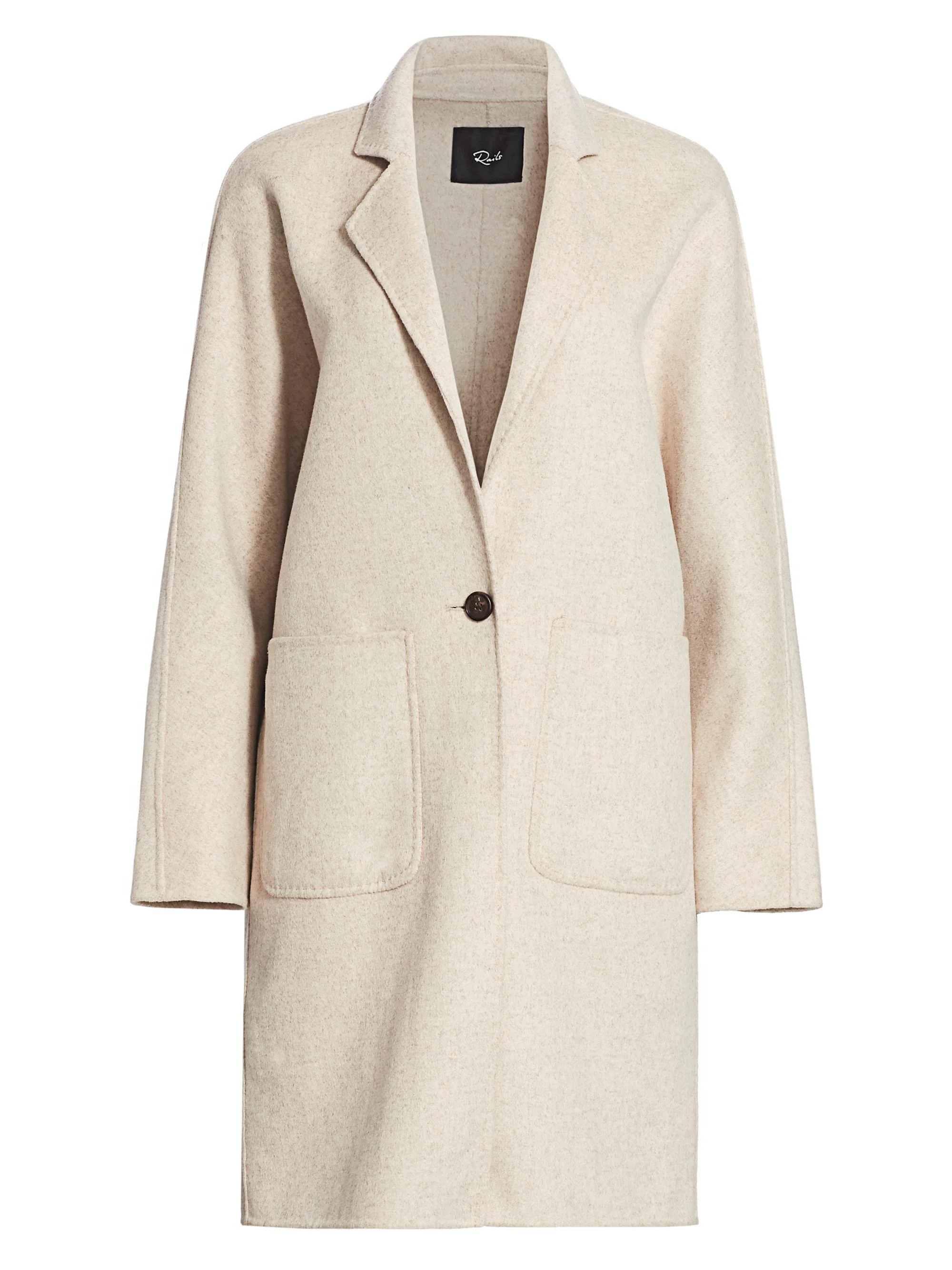 Women's Everest Wool-Blend Coat - Oatmeal - 1