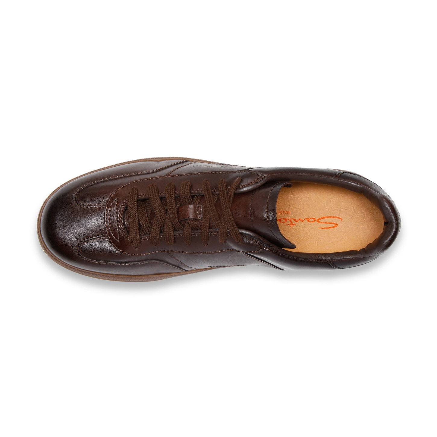 Men's dark brown leather DBS Oly sneaker - 5