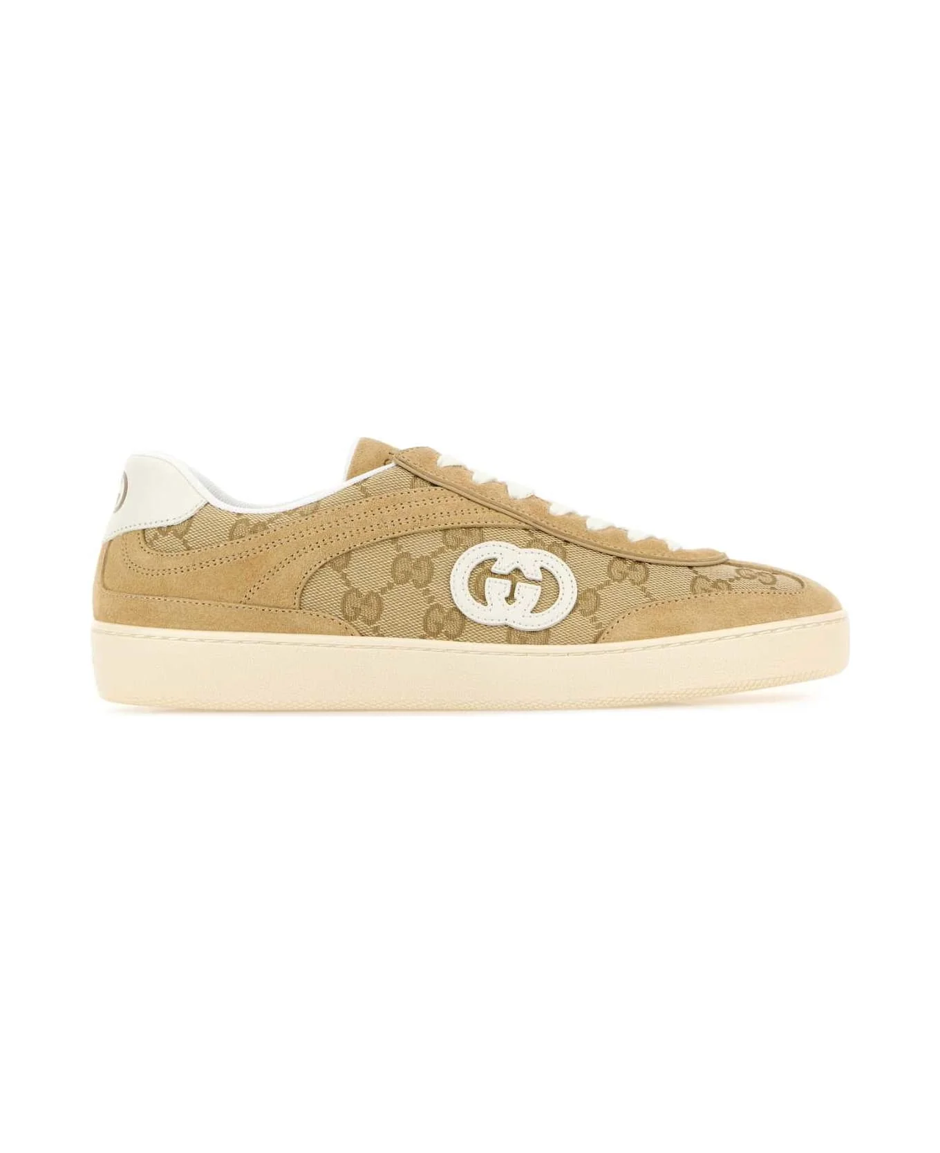 Gg Fabric And Suede G75 Sneakers - 1