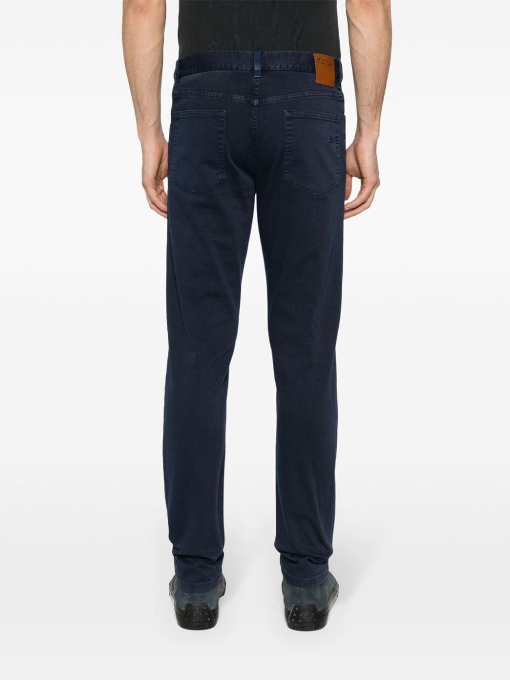 logo-patch mid-rise jeans - 4