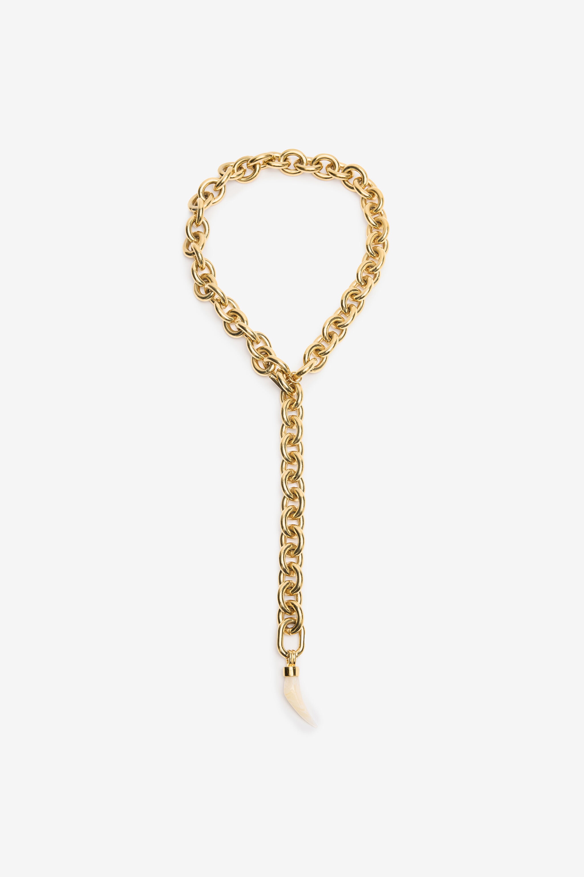 Necklace With Fang Charm - 1