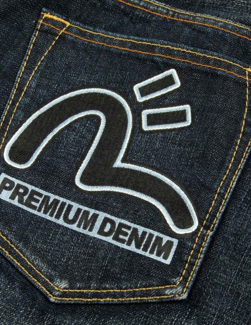 INARI MASK PRINT RELAX FIT DENIM JEANS 8