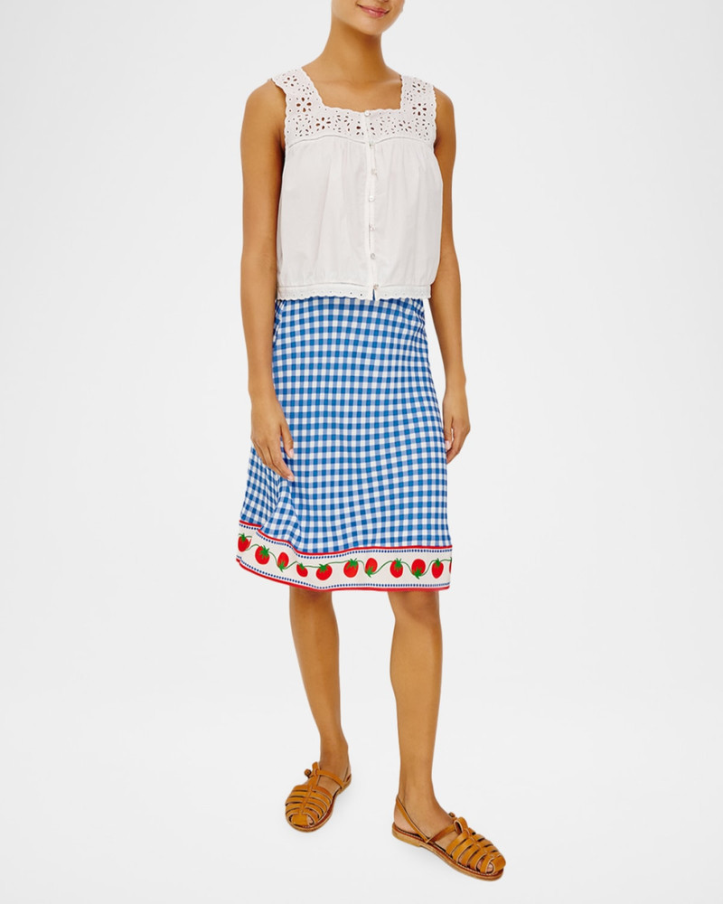 Rails x Giadzy Grazia Gingham Tomato Skirt outlook