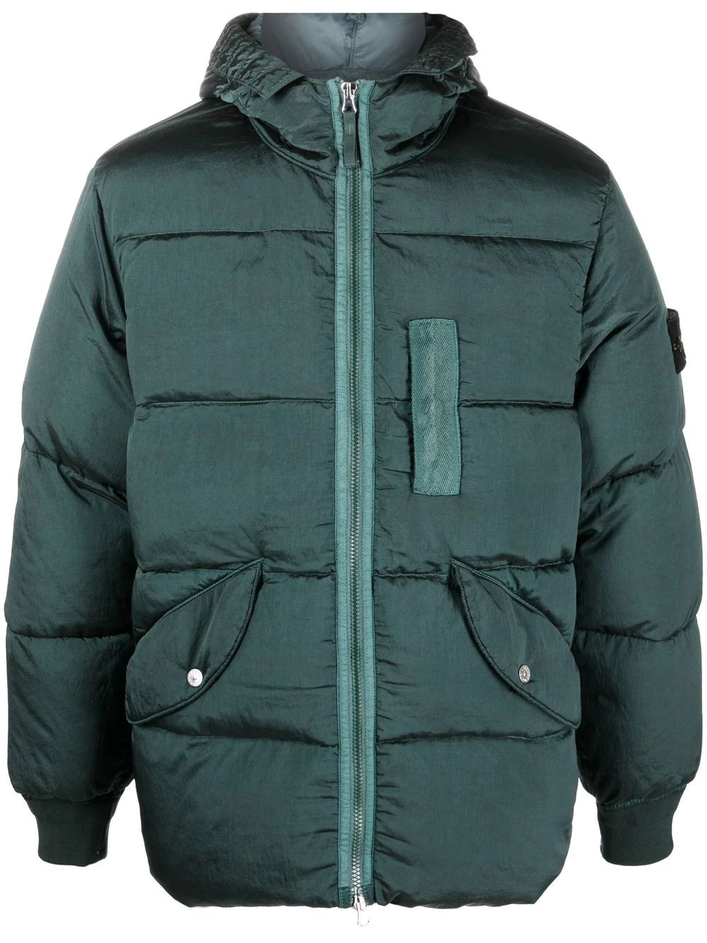 hooded puffer jacket - 1