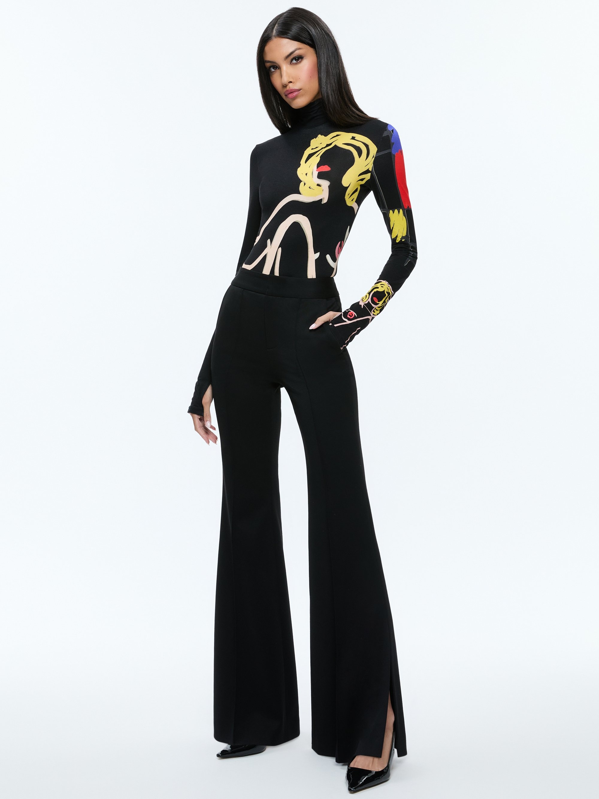 A+O X TOM WESSELMANN DELAINA LONG SLEEVE TURTLENECK TOP - 6